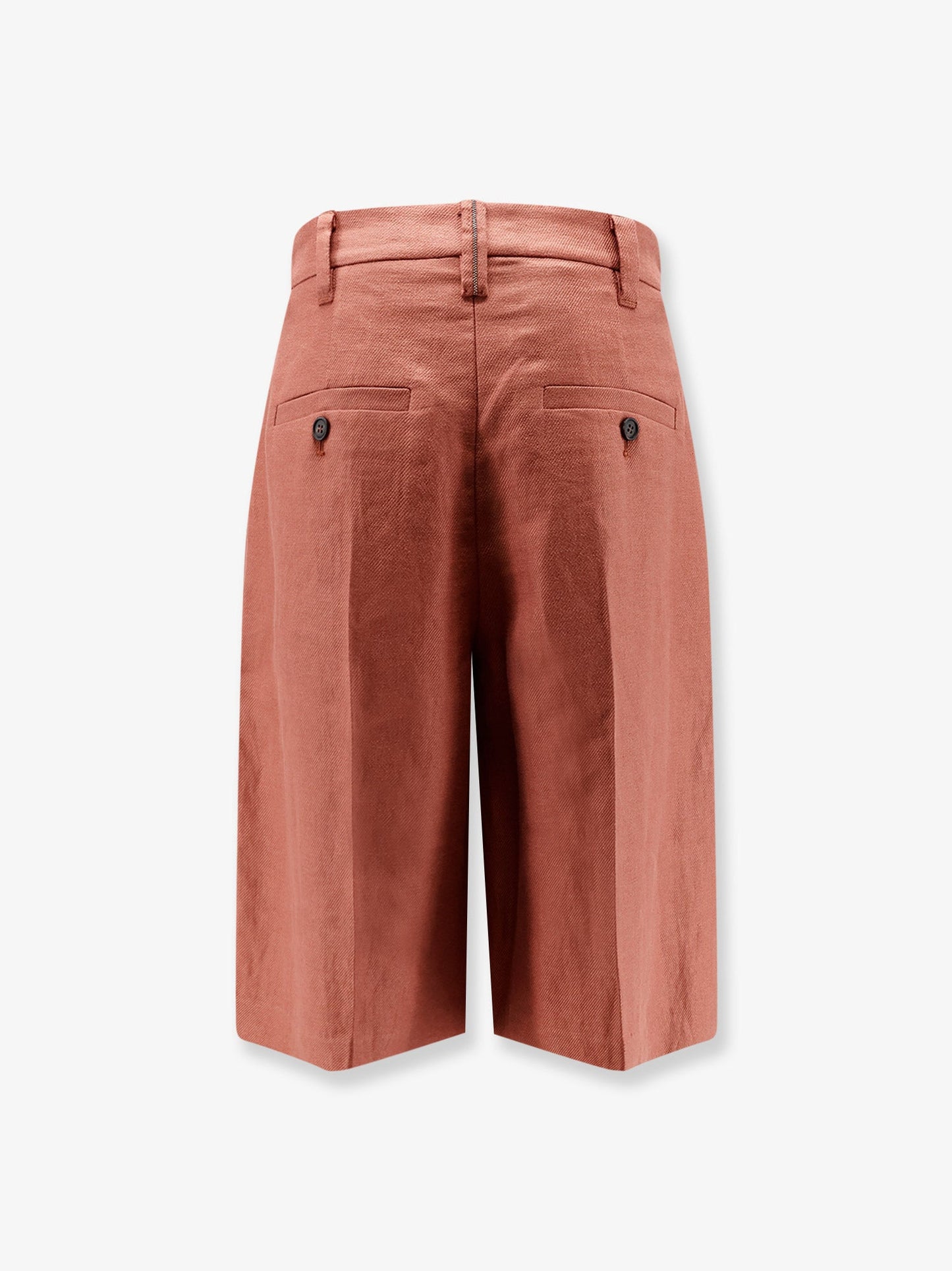 Brunello Cucinelli Women Linen Shorts With Monili Detail BRUNELLO CUCINELLI