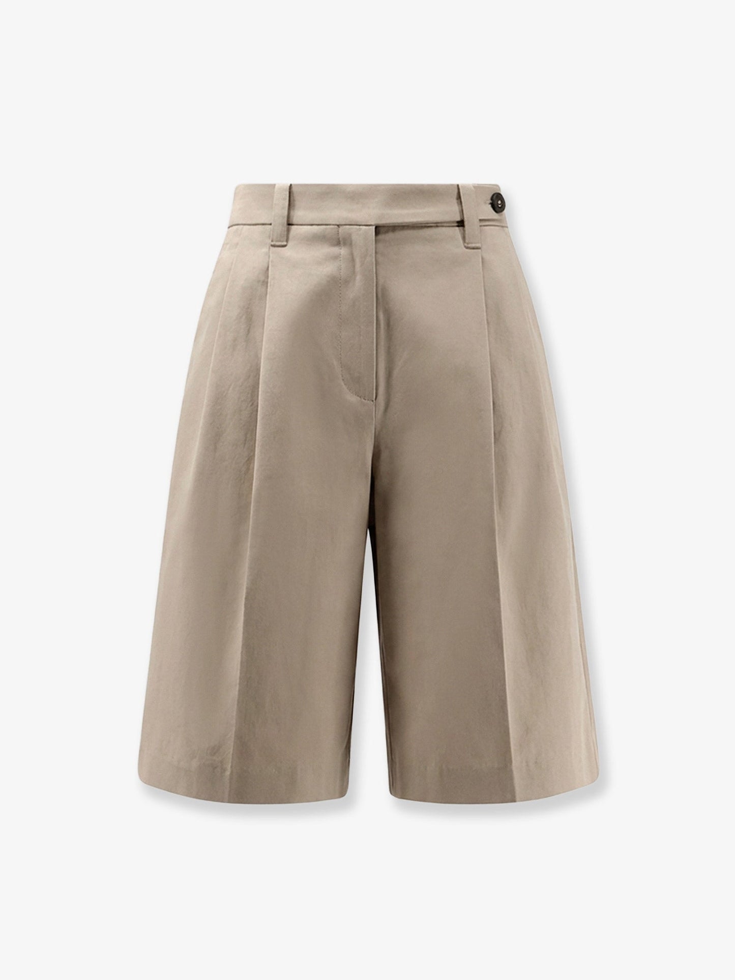 Brunello Cucinelli Women Cotton And Linen Shorts BRUNELLO CUCINELLI