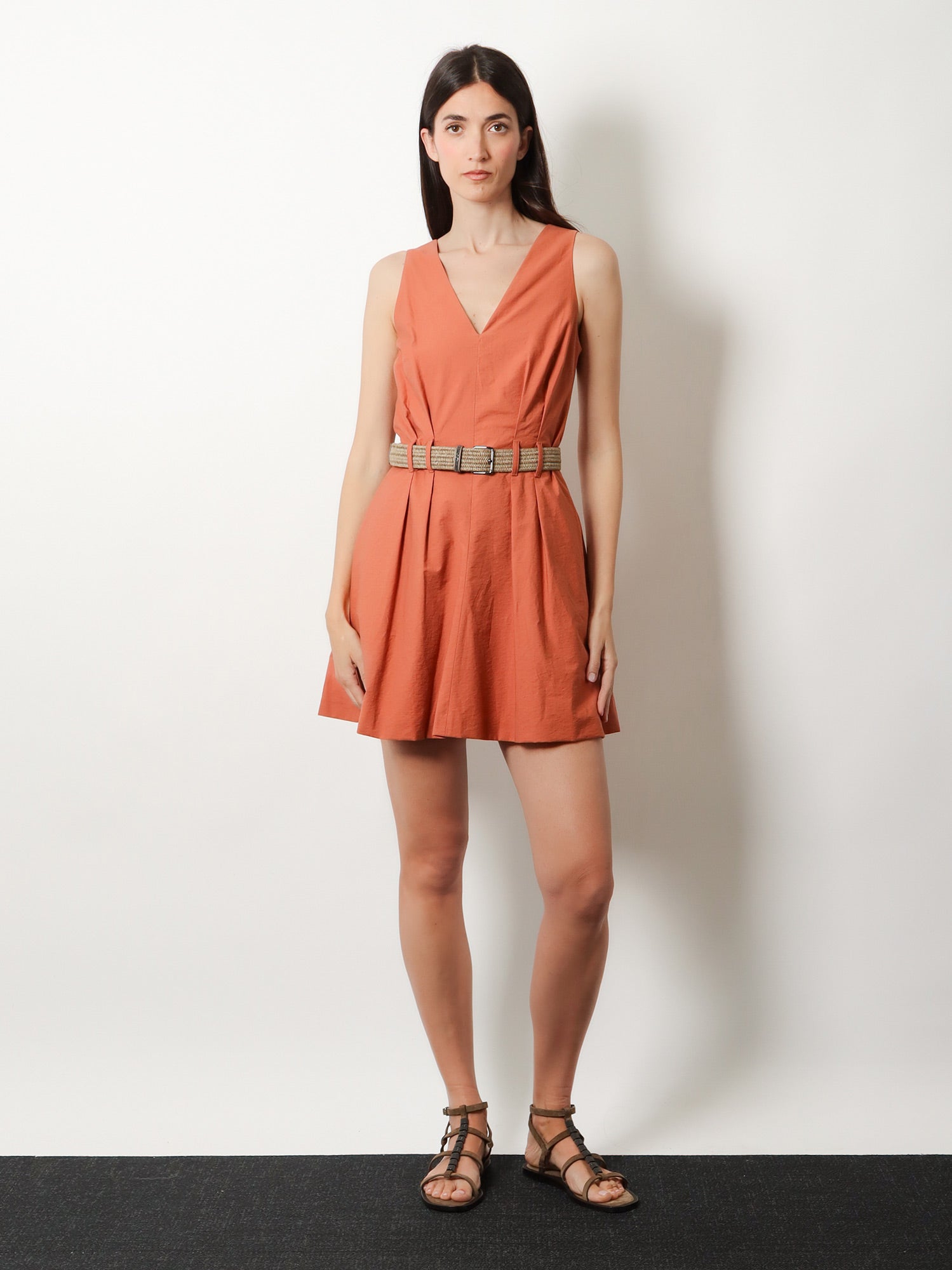 Brunello Cucinelli Women Mini Dress With Belt BRUNELLO CUCINELLI