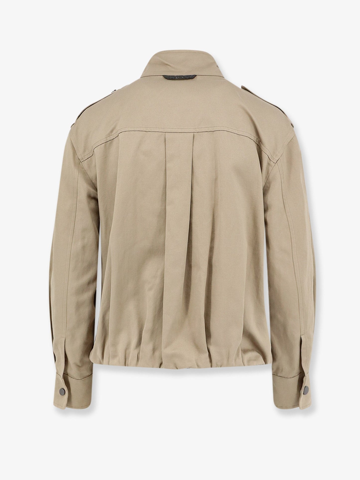 Brunello Cucinelli Women Cotton And Linen Blend Jacket BRUNELLO CUCINELLI