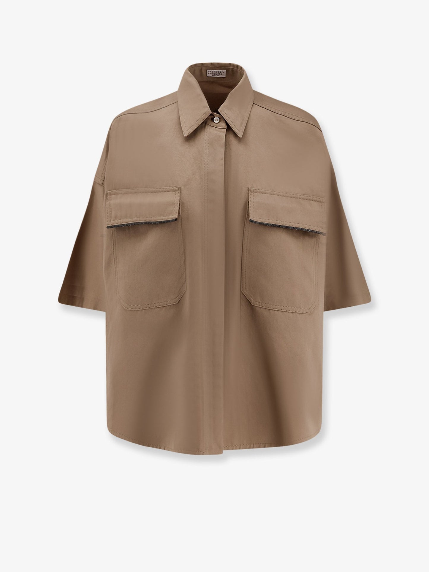 Brunello Cucinelli Women Linen And Cotton Blend Shirt BRUNELLO CUCINELLI