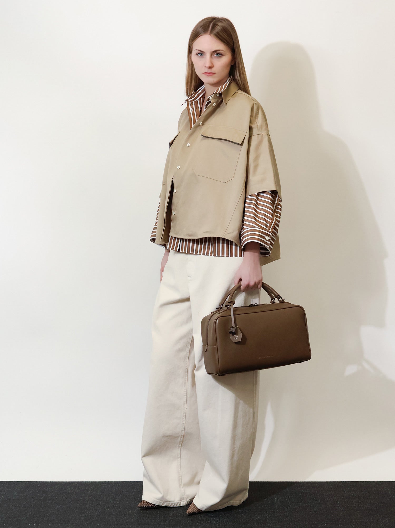 Brunello Cucinelli Women Linen And Cotton Blend Shirt BRUNELLO CUCINELLI