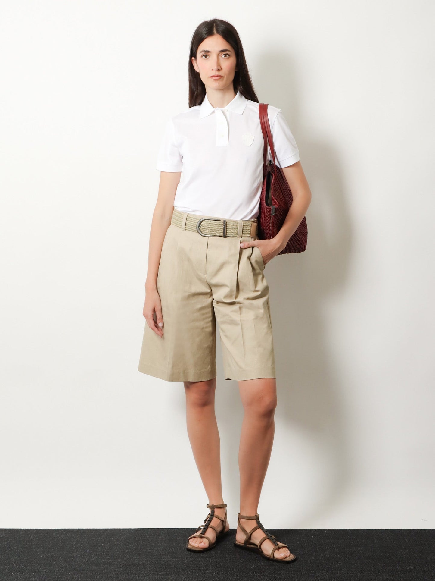 Brunello Cucinelli Women Cotton Blend Polo Shirt BRUNELLO CUCINELLI