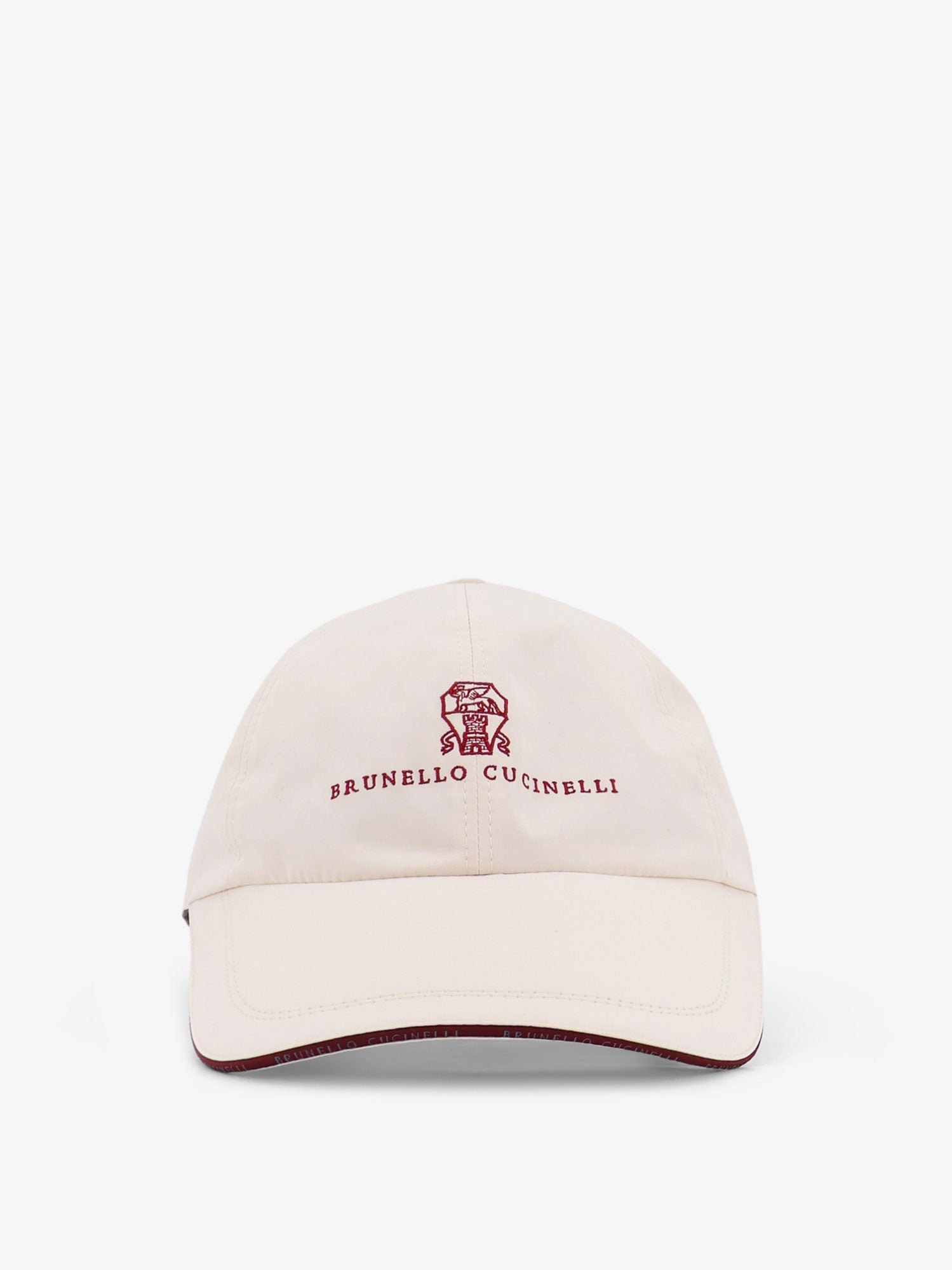 Brunello Cucinelli Men Nylon Hat With Embroidered Logo On The Front BRUNELLO CUCINELLI