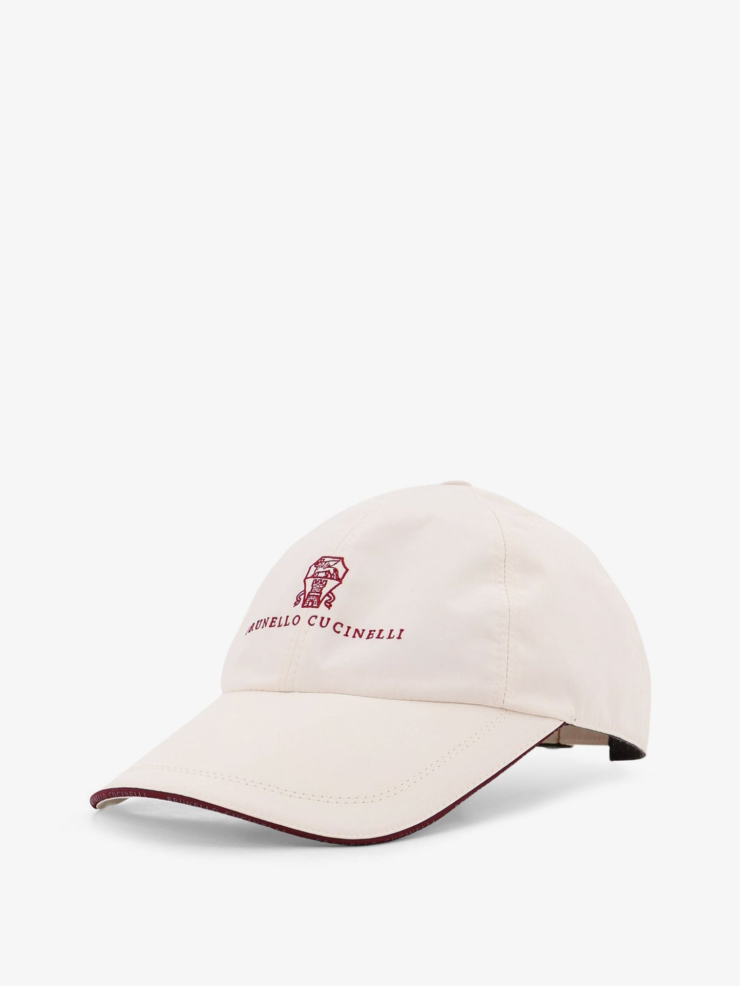 Brunello Cucinelli Men Nylon Hat With Embroidered Logo On The Front BRUNELLO CUCINELLI
