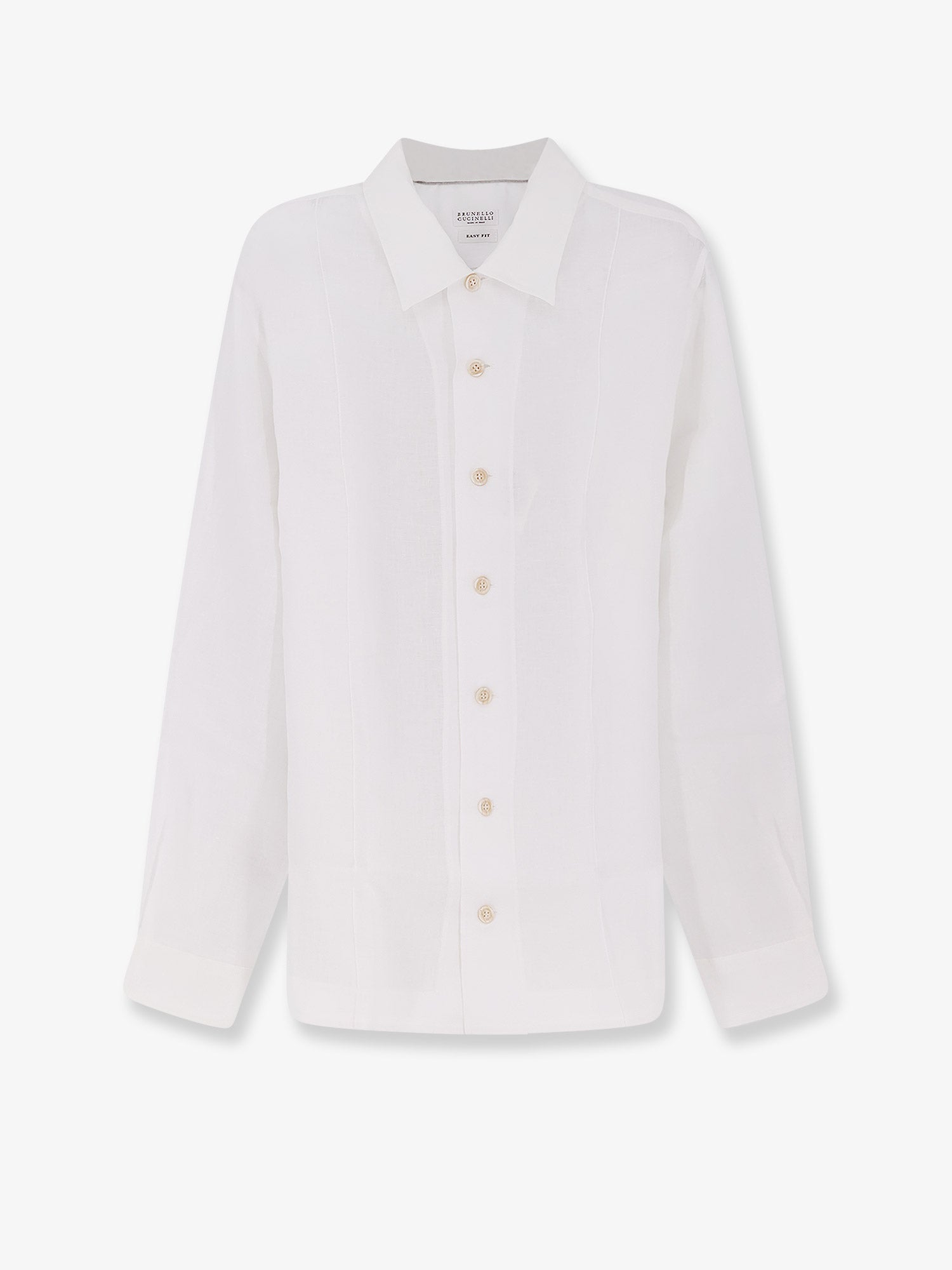 Brunello Cucinelli Men Easy Fit Linen Shirt BRUNELLO CUCINELLI