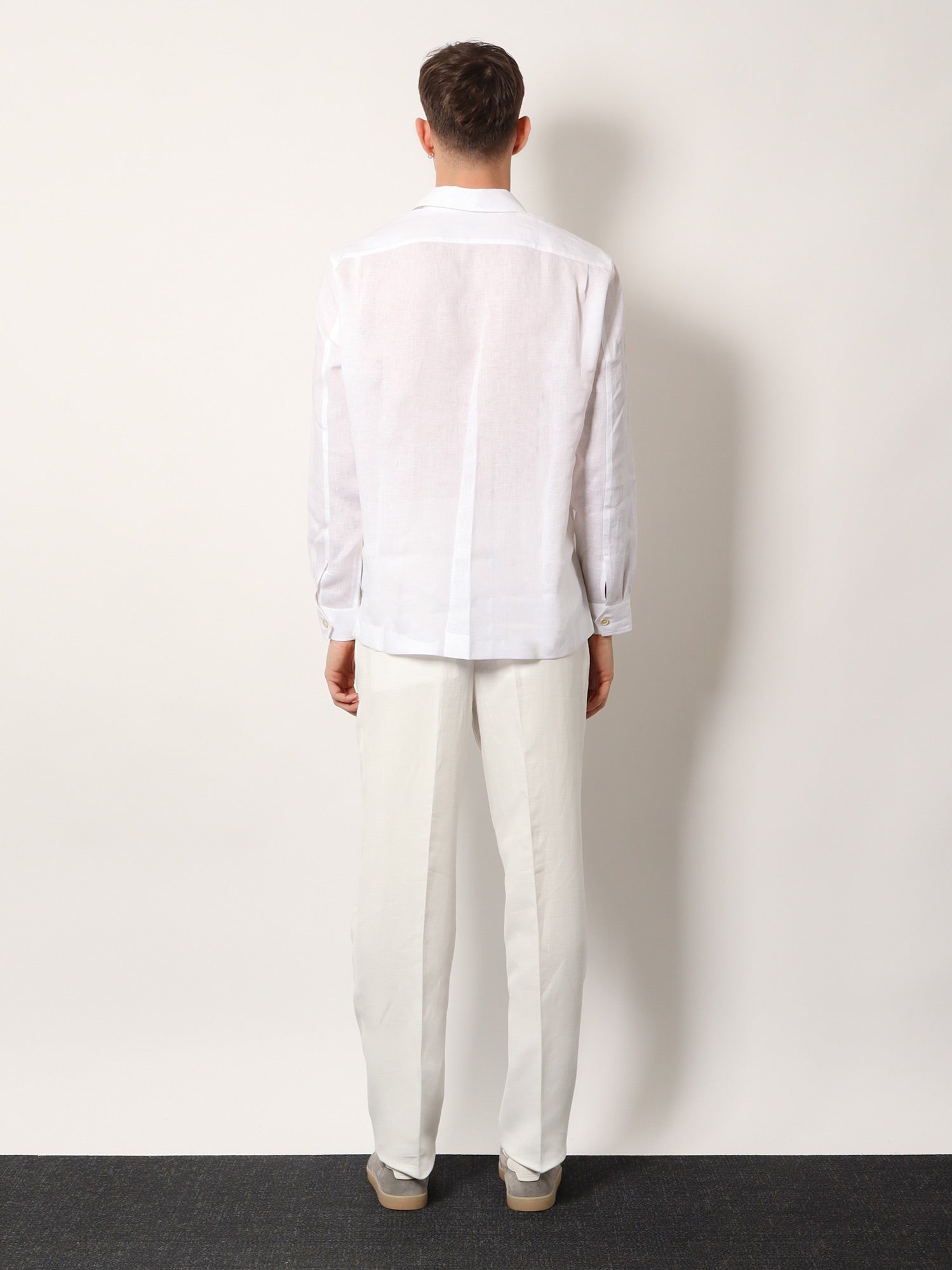 Brunello Cucinelli Men Easy Fit Linen Shirt BRUNELLO CUCINELLI