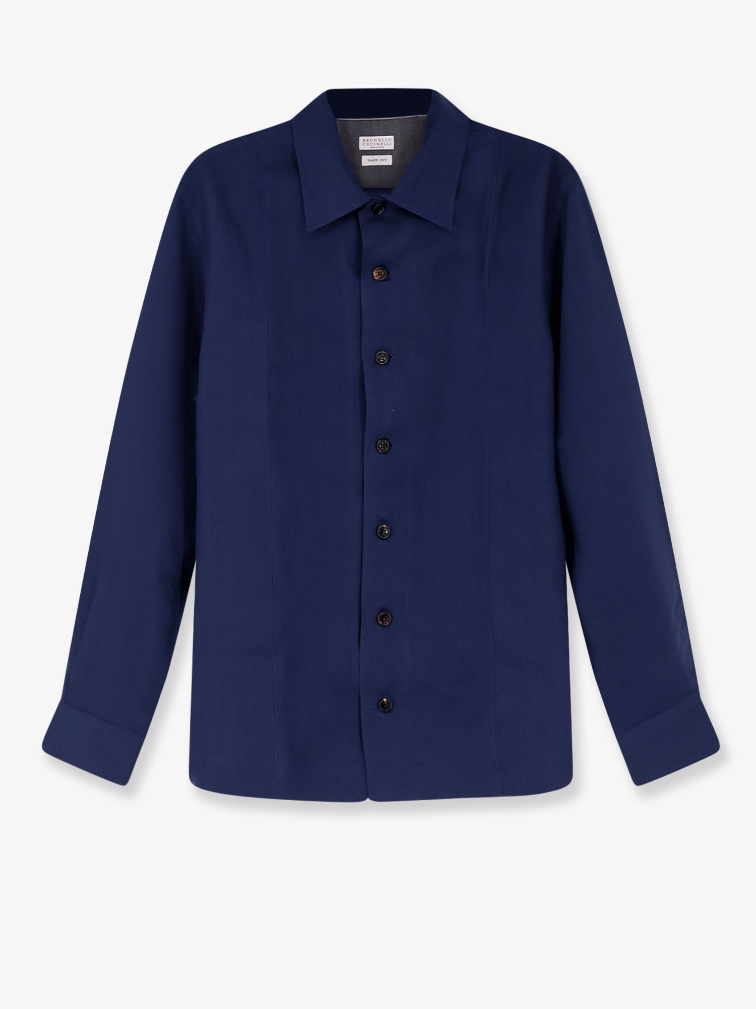 Brunello Cucinelli Men Easy Fit Linen Shirt BRUNELLO CUCINELLI
