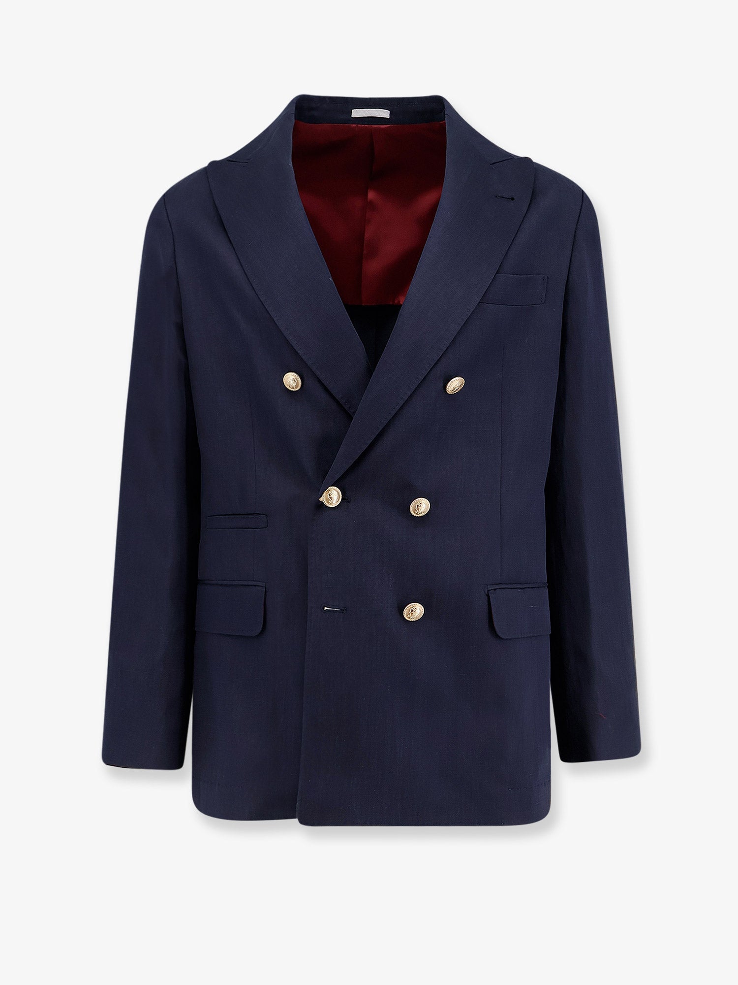 Brunello Cucinelli Men Silk And Linen Blazer BRUNELLO CUCINELLI