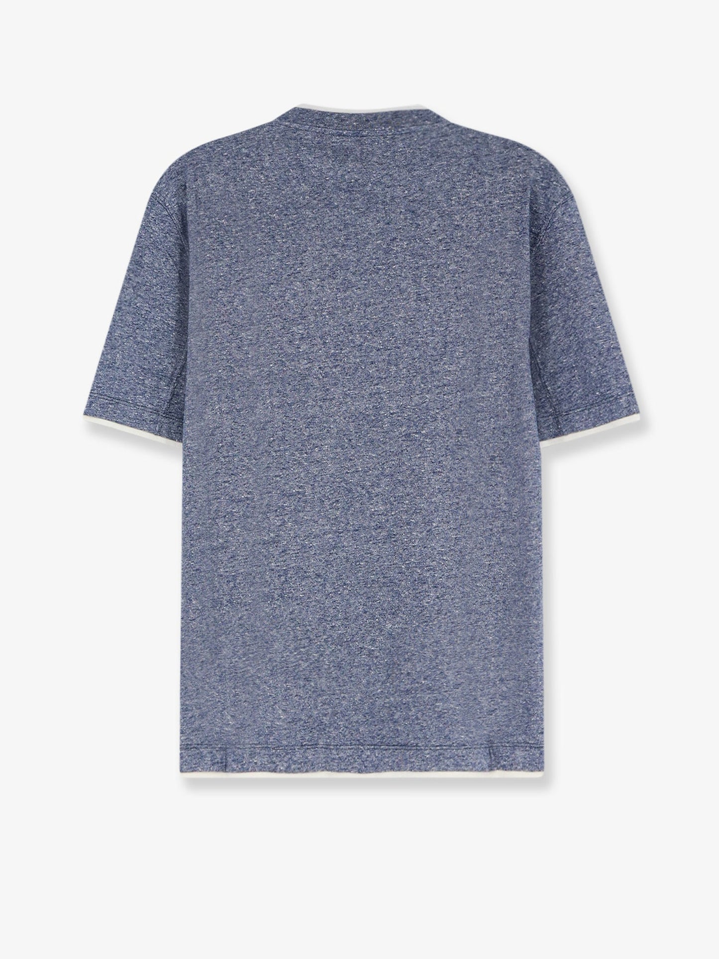 Brunello Cucinelli Men Linen And Cotton Blend T-Shirt BRUNELLO CUCINELLI