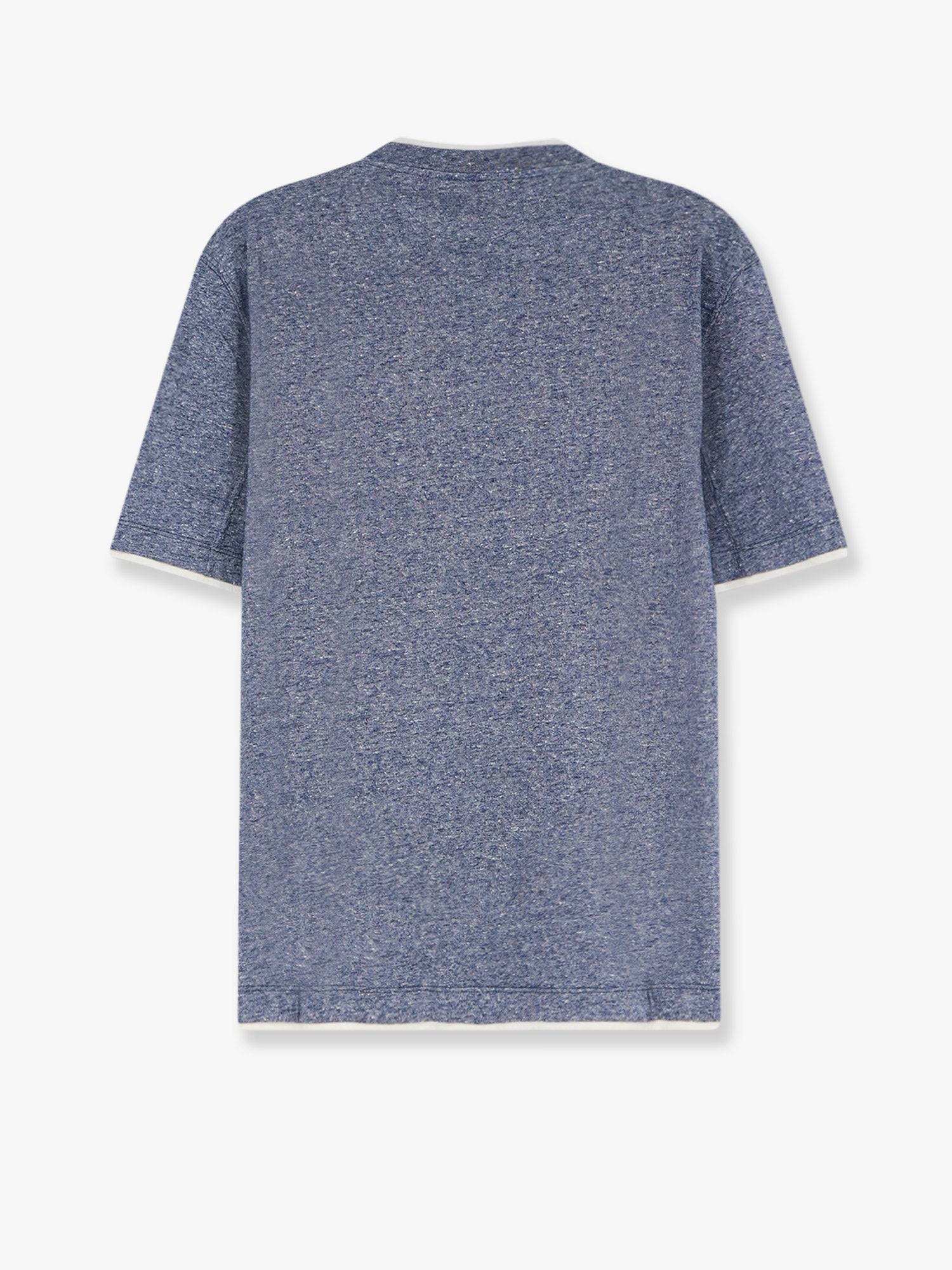 Brunello Cucinelli Men Linen And Cotton Blend T-Shirt BRUNELLO CUCINELLI