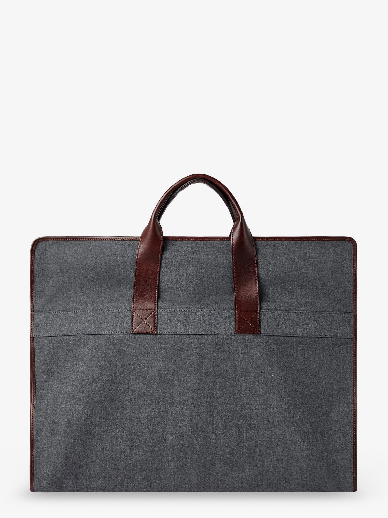 Brunello Cucinelli Men Technical Fabric And Leather Garment Bag BRUNELLO CUCINELLI