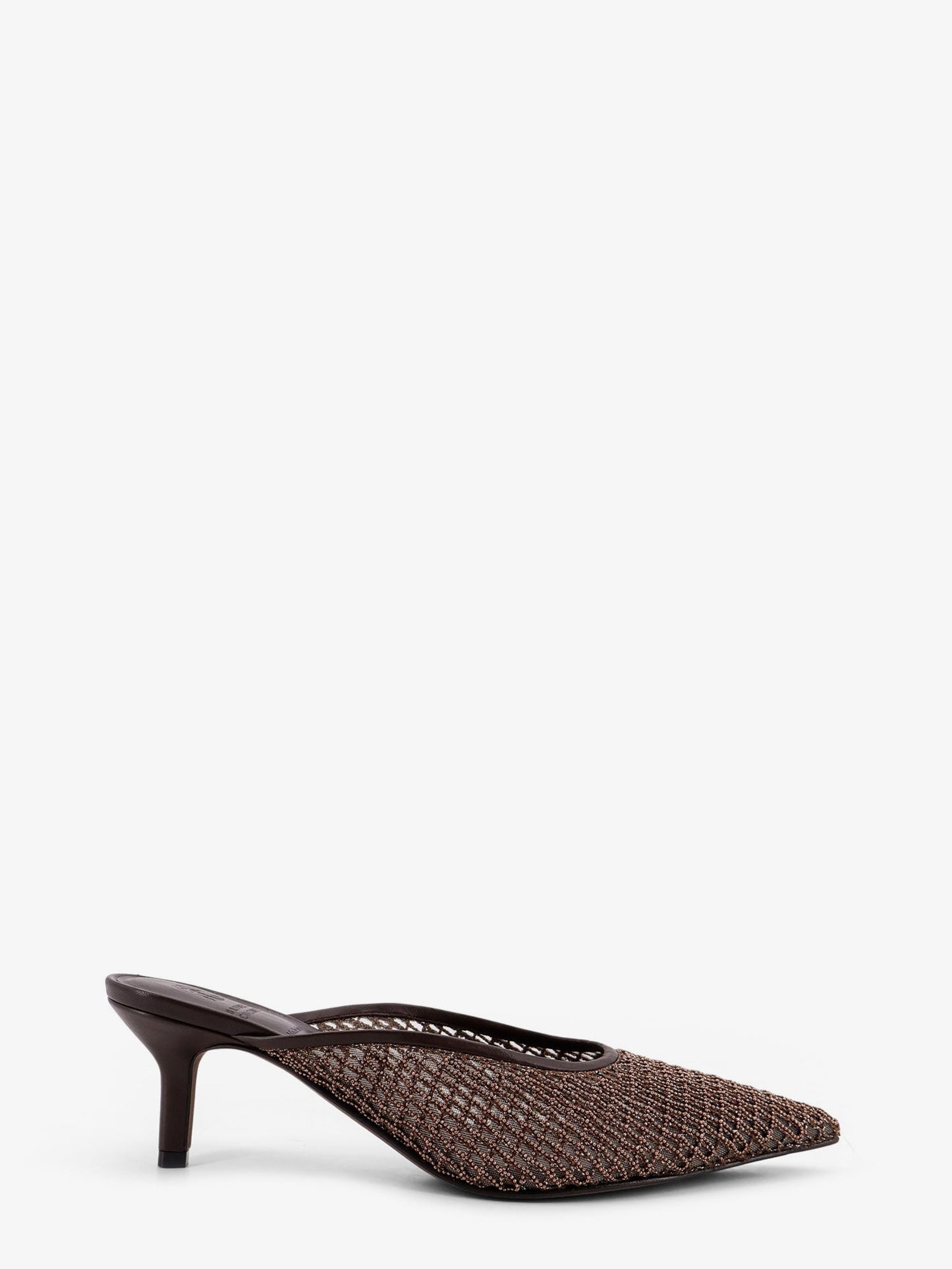 Brunello Cucinelli Women Leather Sandals With Monili Detail BRUNELLO CUCINELLI