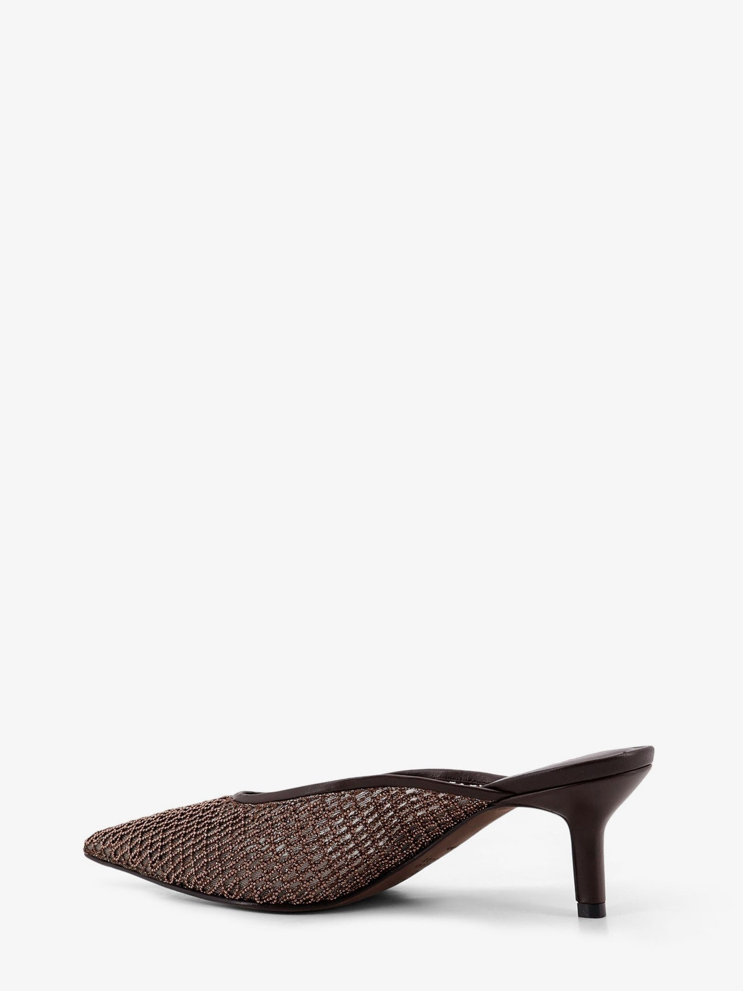 Brunello Cucinelli Women Leather Sandals With Monili Detail BRUNELLO CUCINELLI