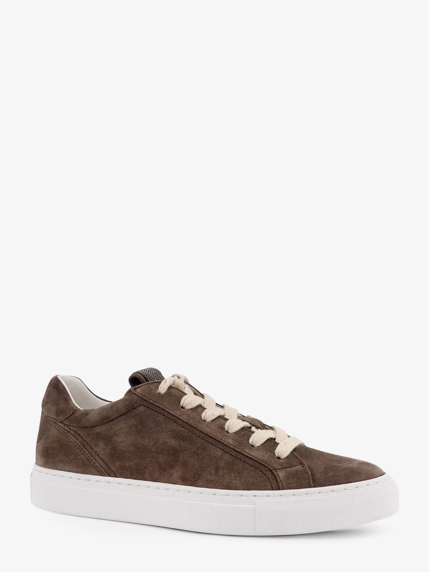 Brunello Cucinelli Women Suede Sneakers With Monili Detail BRUNELLO CUCINELLI