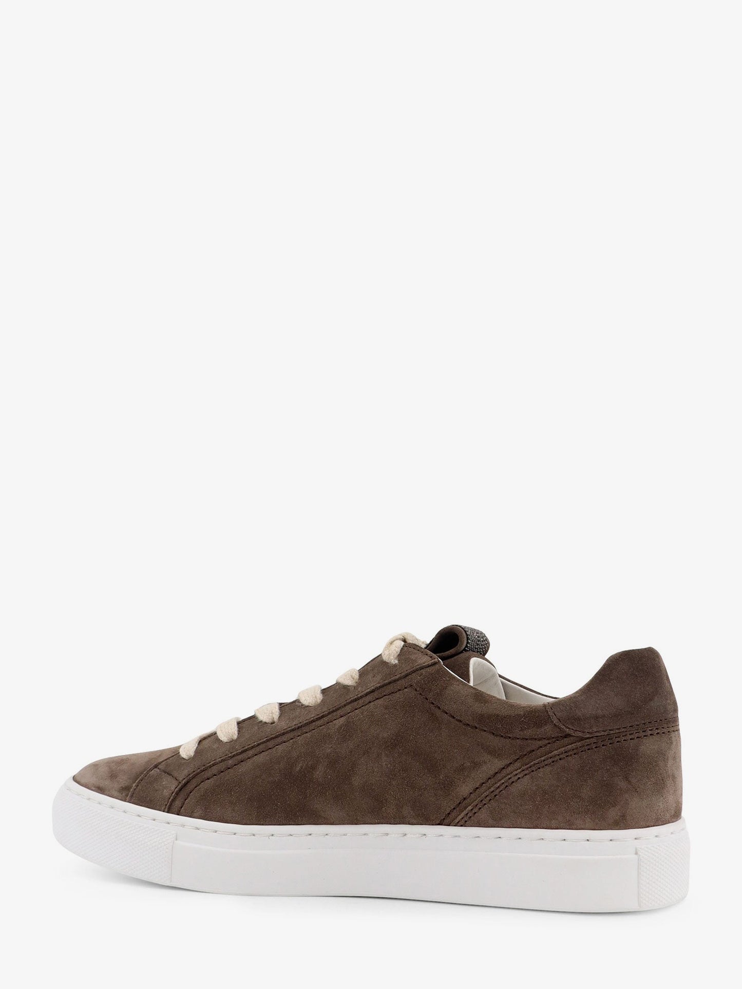 Brunello Cucinelli Women Suede Sneakers With Monili Detail BRUNELLO CUCINELLI
