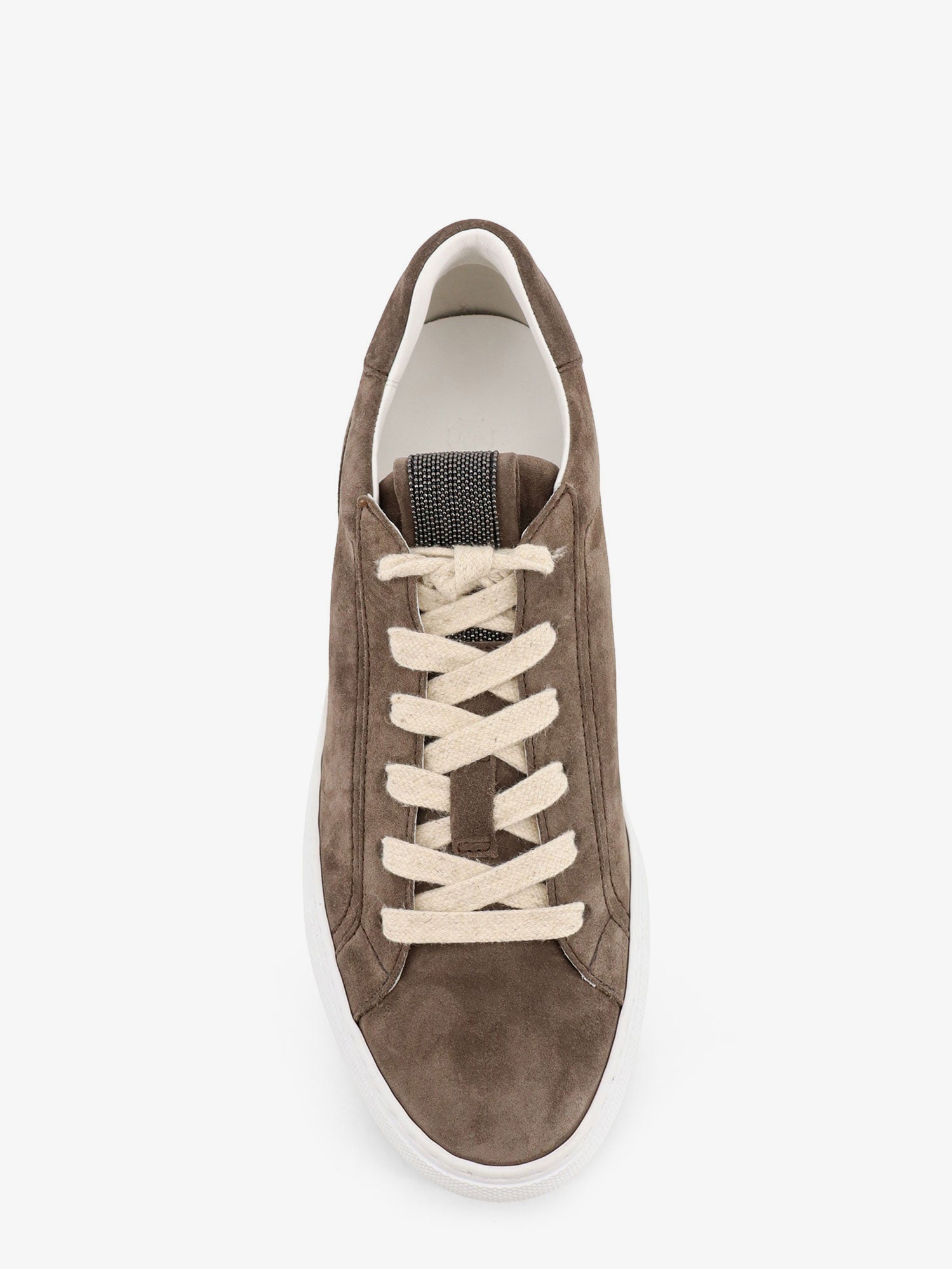 Brunello Cucinelli Women Suede Sneakers With Monili Detail BRUNELLO CUCINELLI