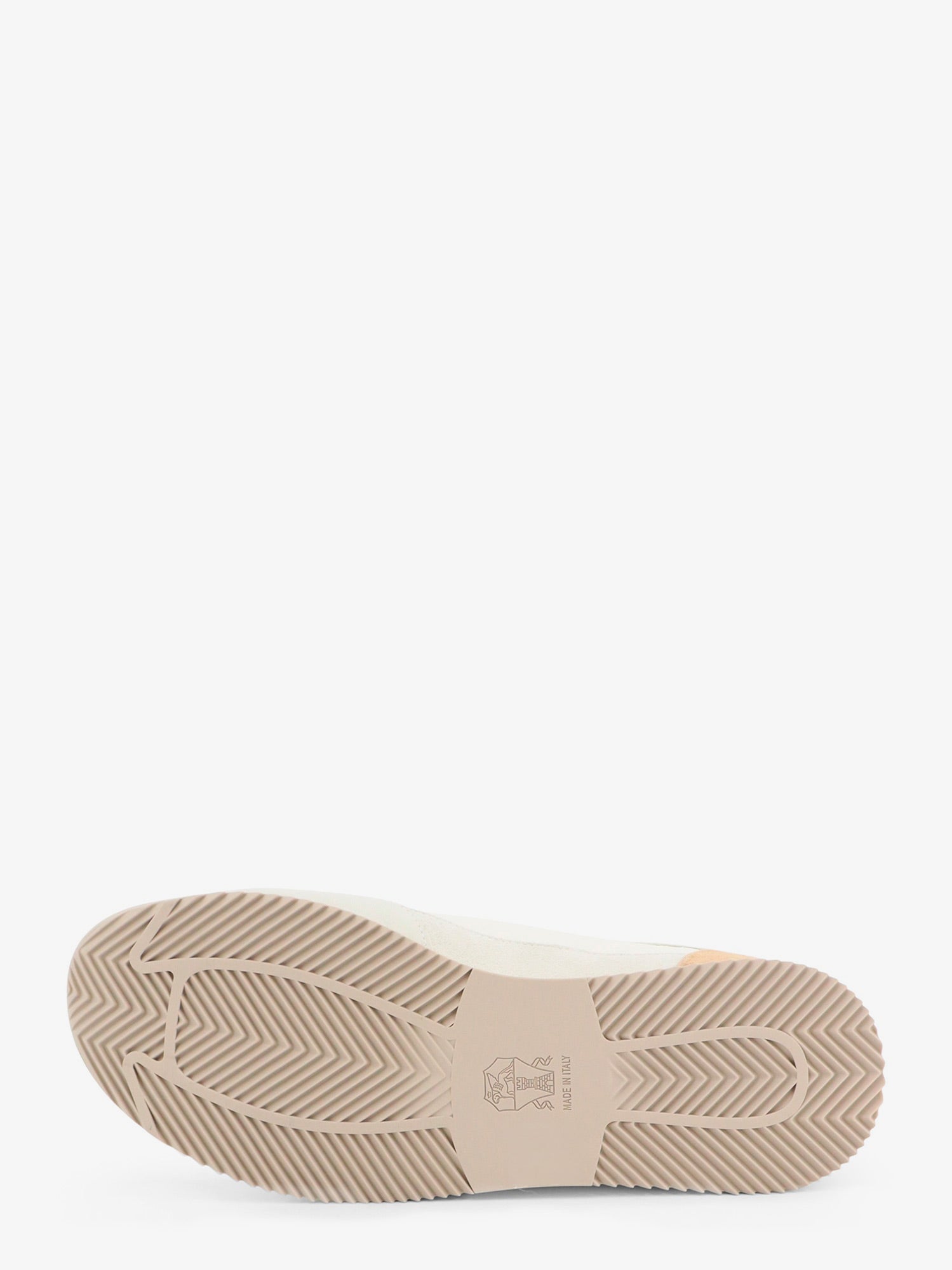 Brunello Cucinelli Men Leather Sneakers With Suede Inserts BRUNELLO CUCINELLI