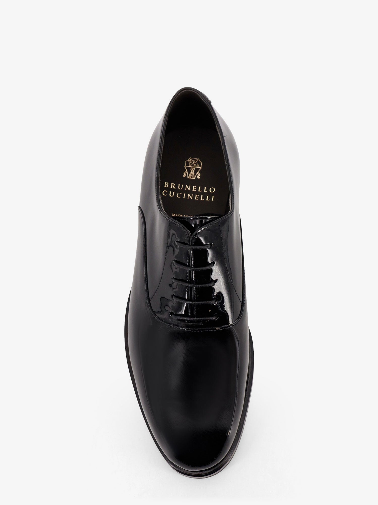 Brunello Cucinelli Men Oxford Patent Leather Lace-Up BRUNELLO CUCINELLI