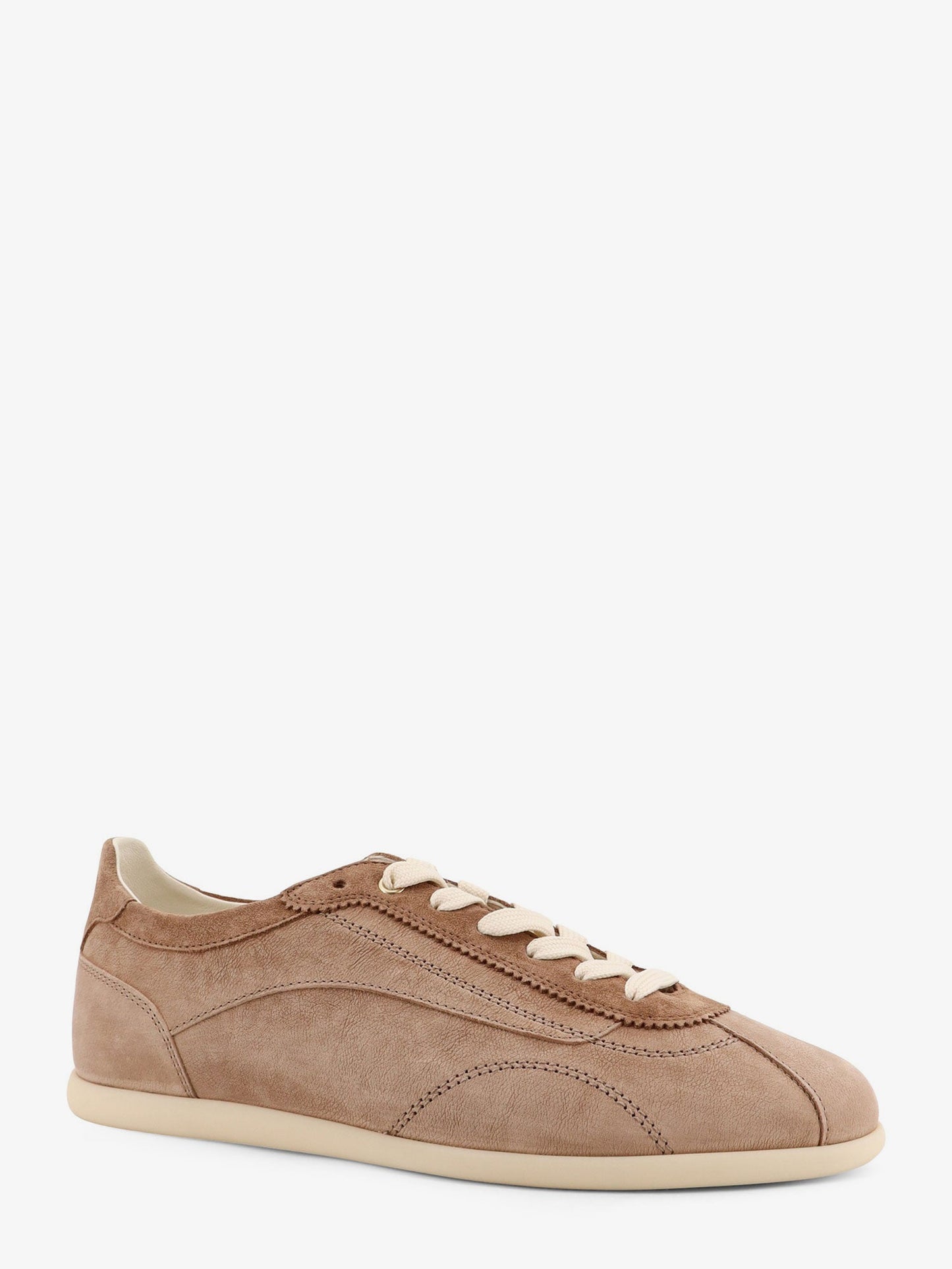 Brunello Cucinelli Men Leather Sneakers With Stitching Detail BRUNELLO CUCINELLI