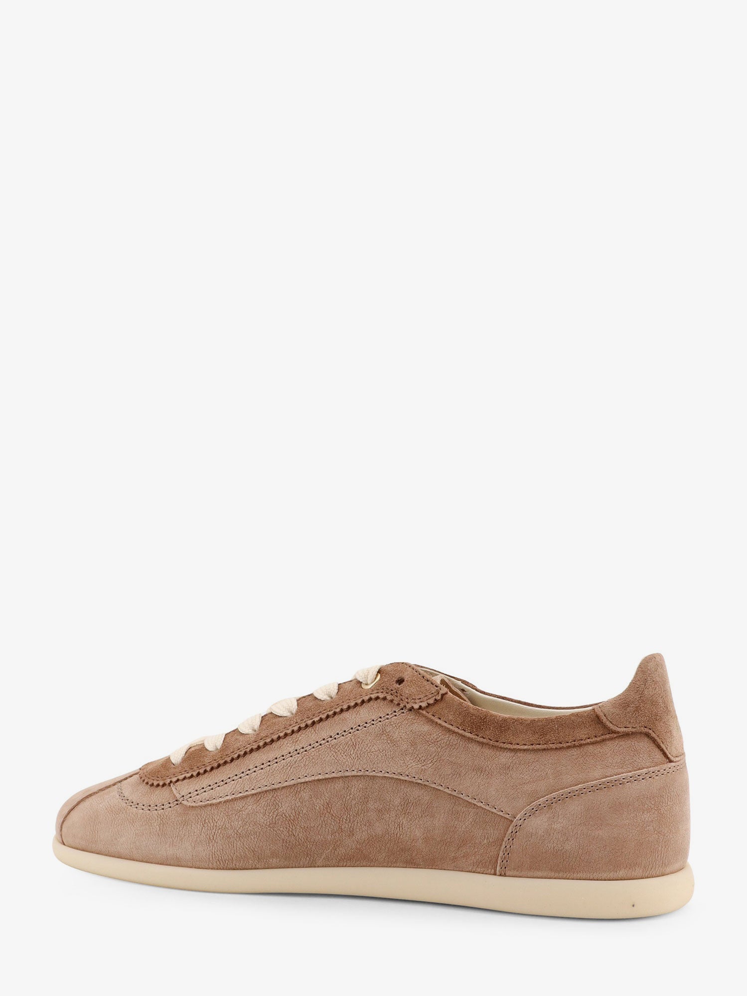 Brunello Cucinelli Men Leather Sneakers With Stitching Detail BRUNELLO CUCINELLI