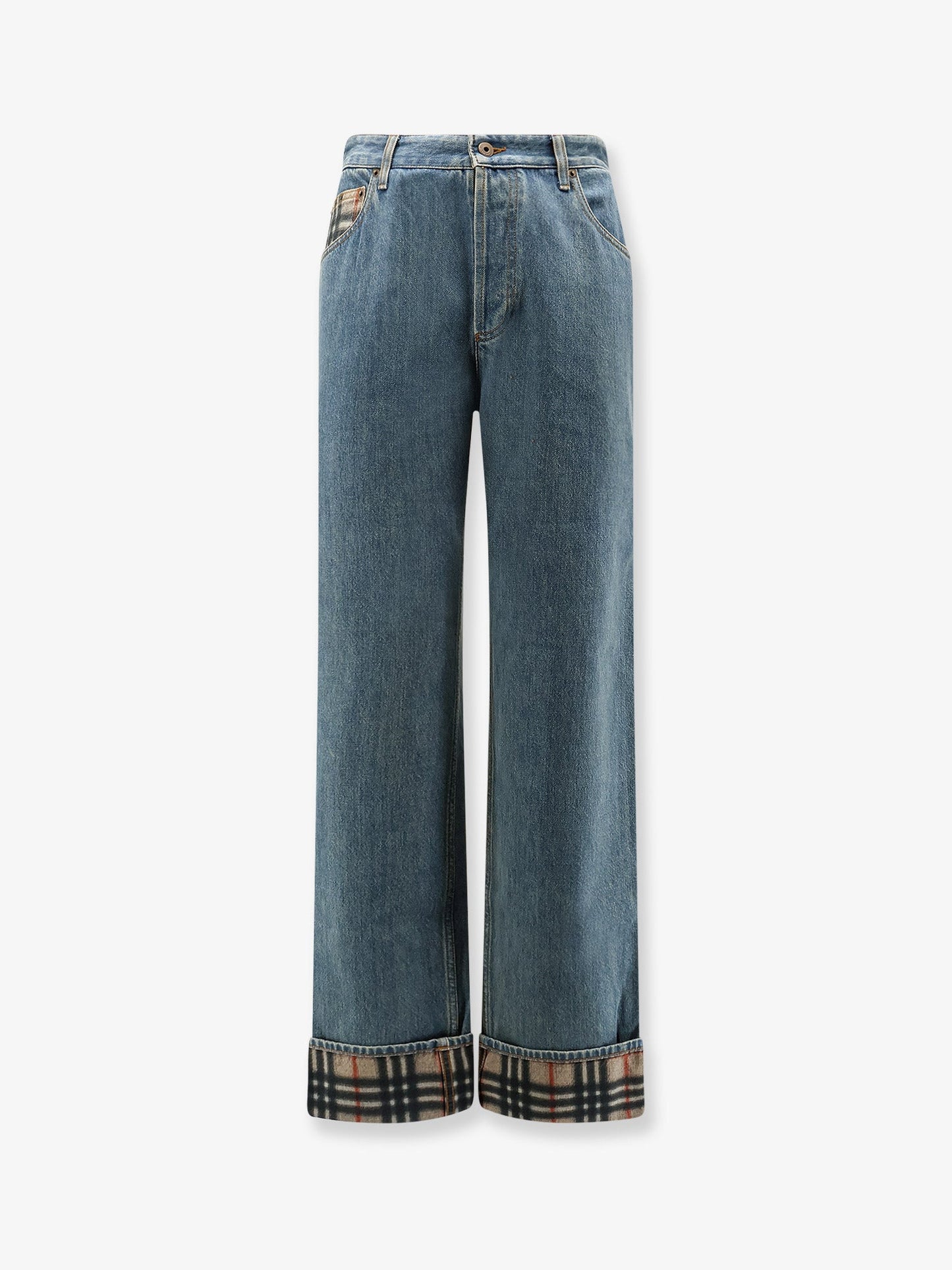 Burberry Men Dexter Jeans With Traditional Check BURBERRY