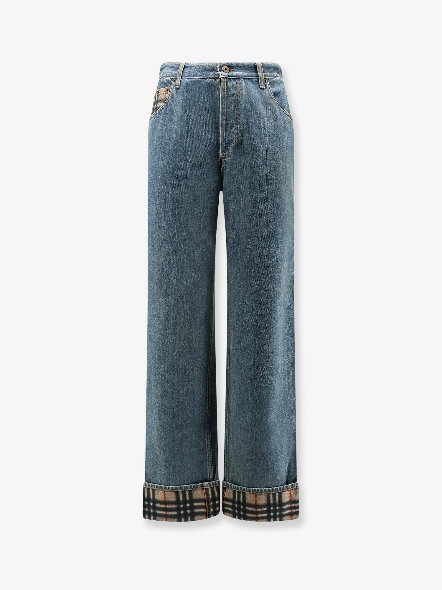 Burberry Men Dexter Jeans With Traditional Check BURBERRY