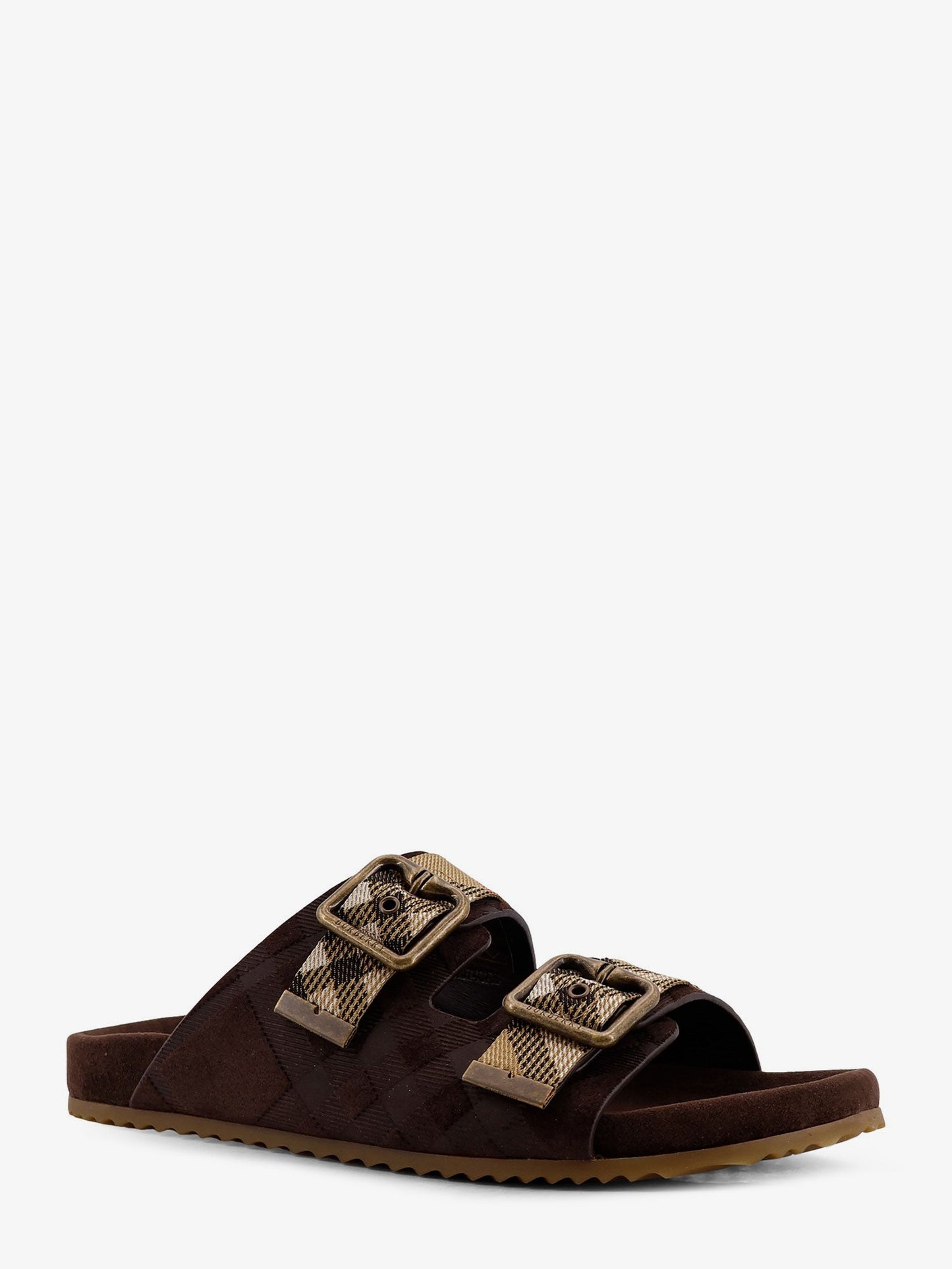 Burberry Women Urchin Suede And Synthetic Fabric Sandals BURBERRY