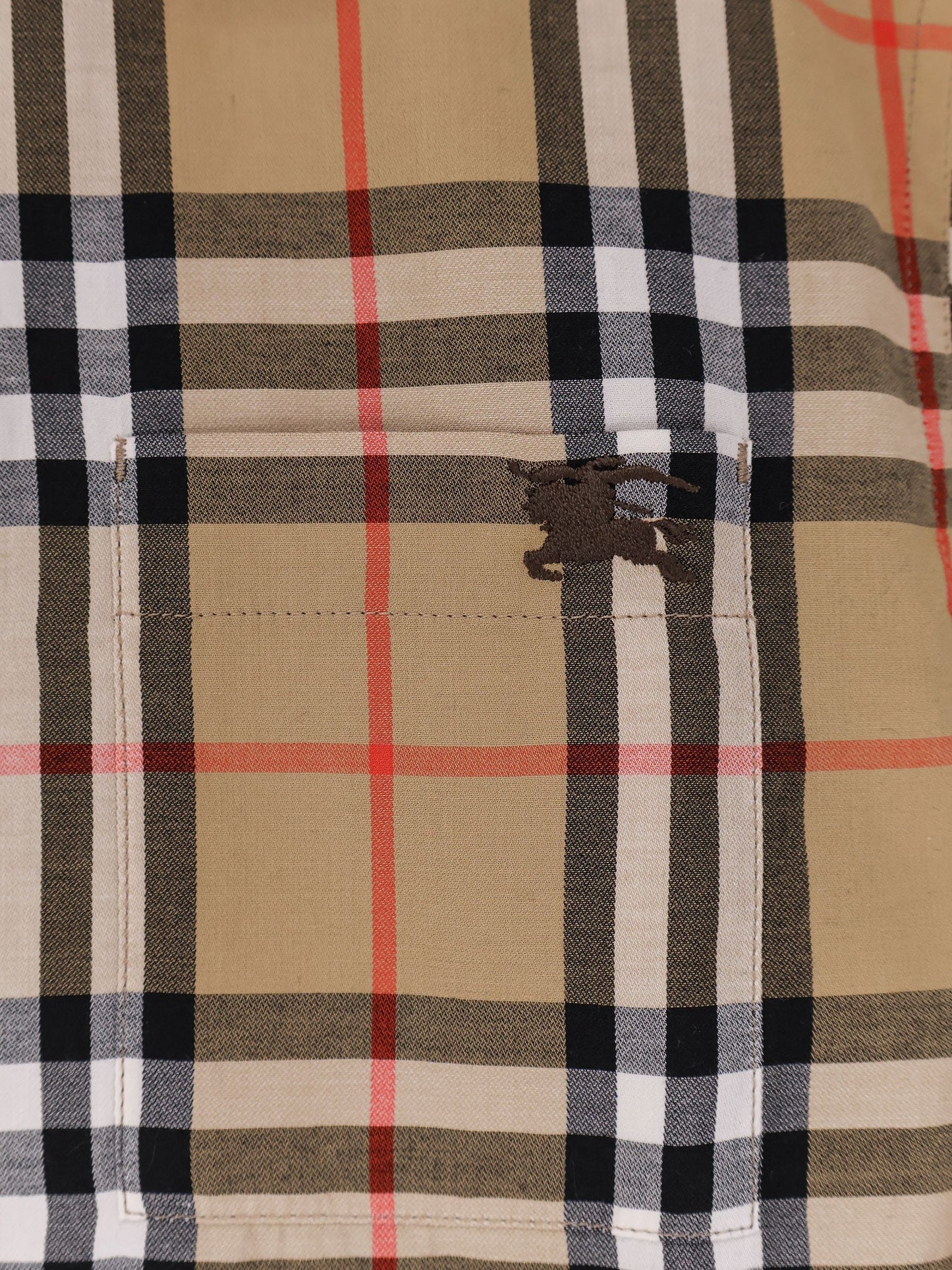 Burberry Women Emma Cotton Shirt With Check Pattern BURBERRY