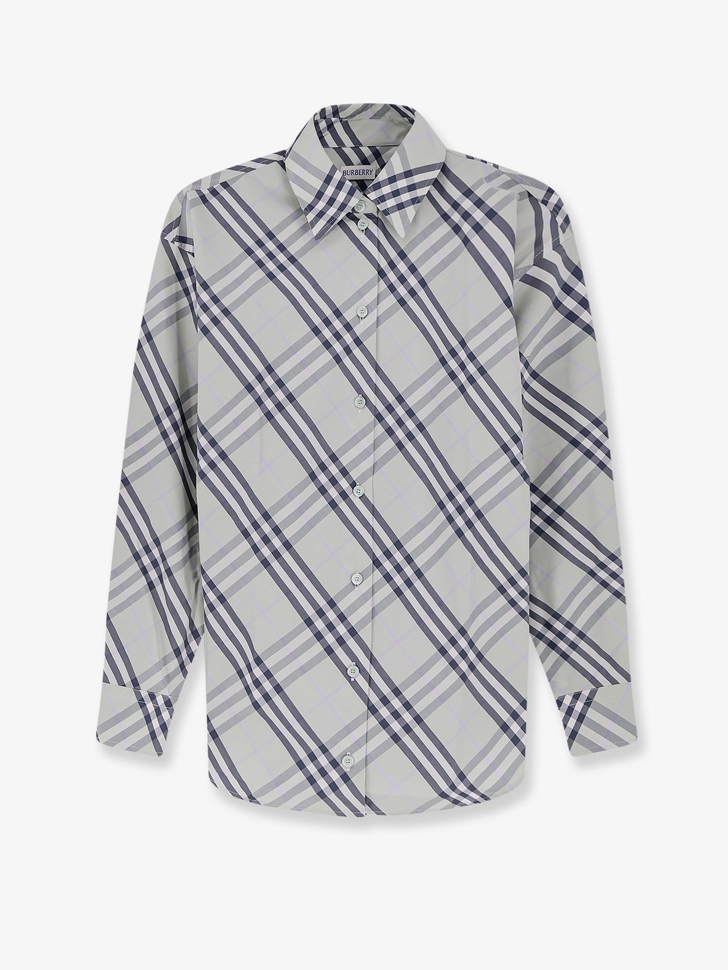 Burberry Women Emma Cotton Shirt With Check Pattern BURBERRY