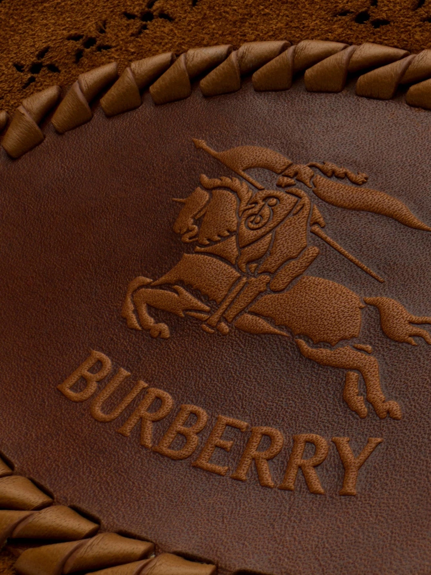 Burberry Women Tavistock Suede Crossbody Bag With Perforated Pattern BURBERRY