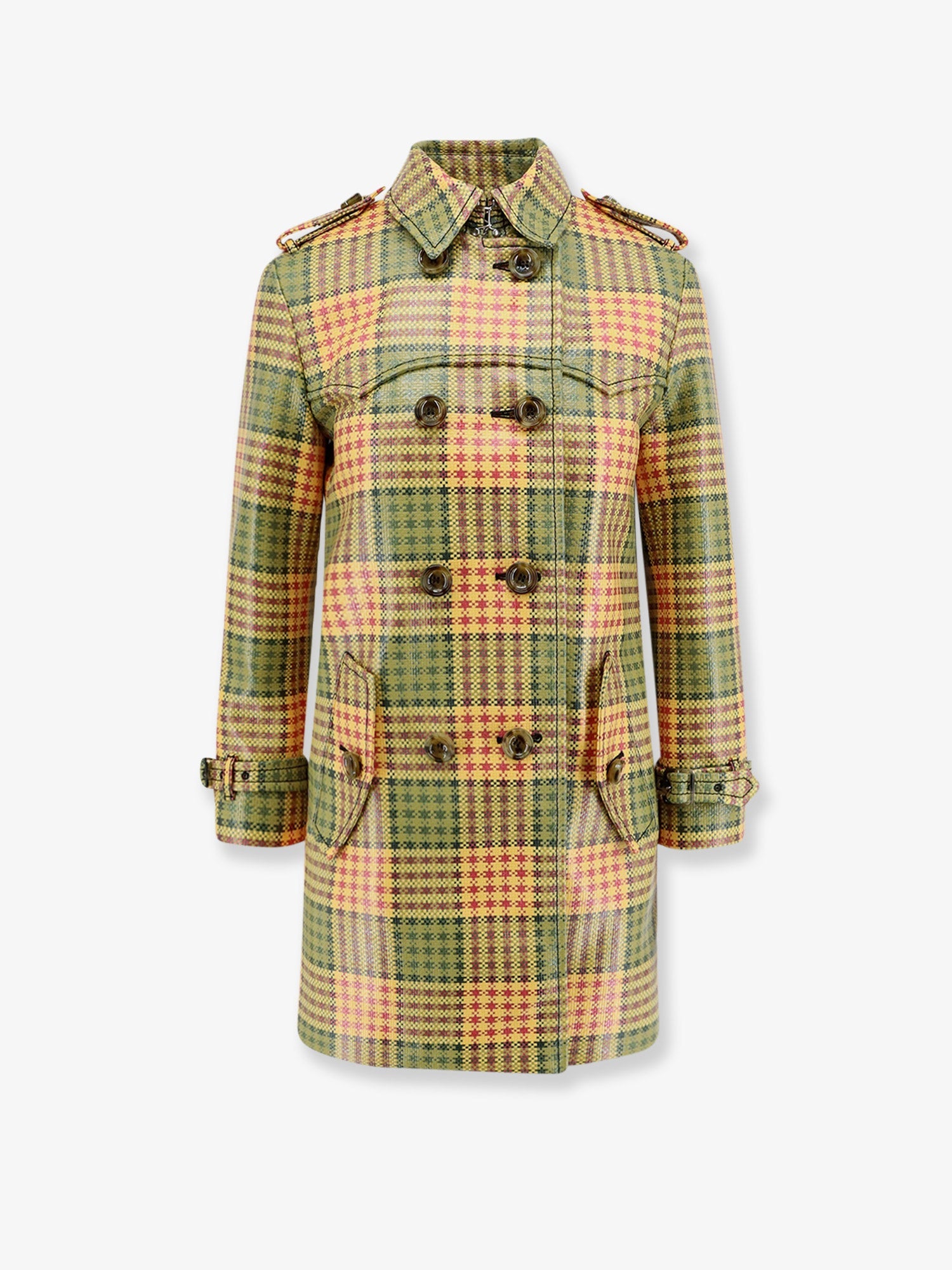 Burberry Women Summerside Multicolor Madras Coat BURBERRY