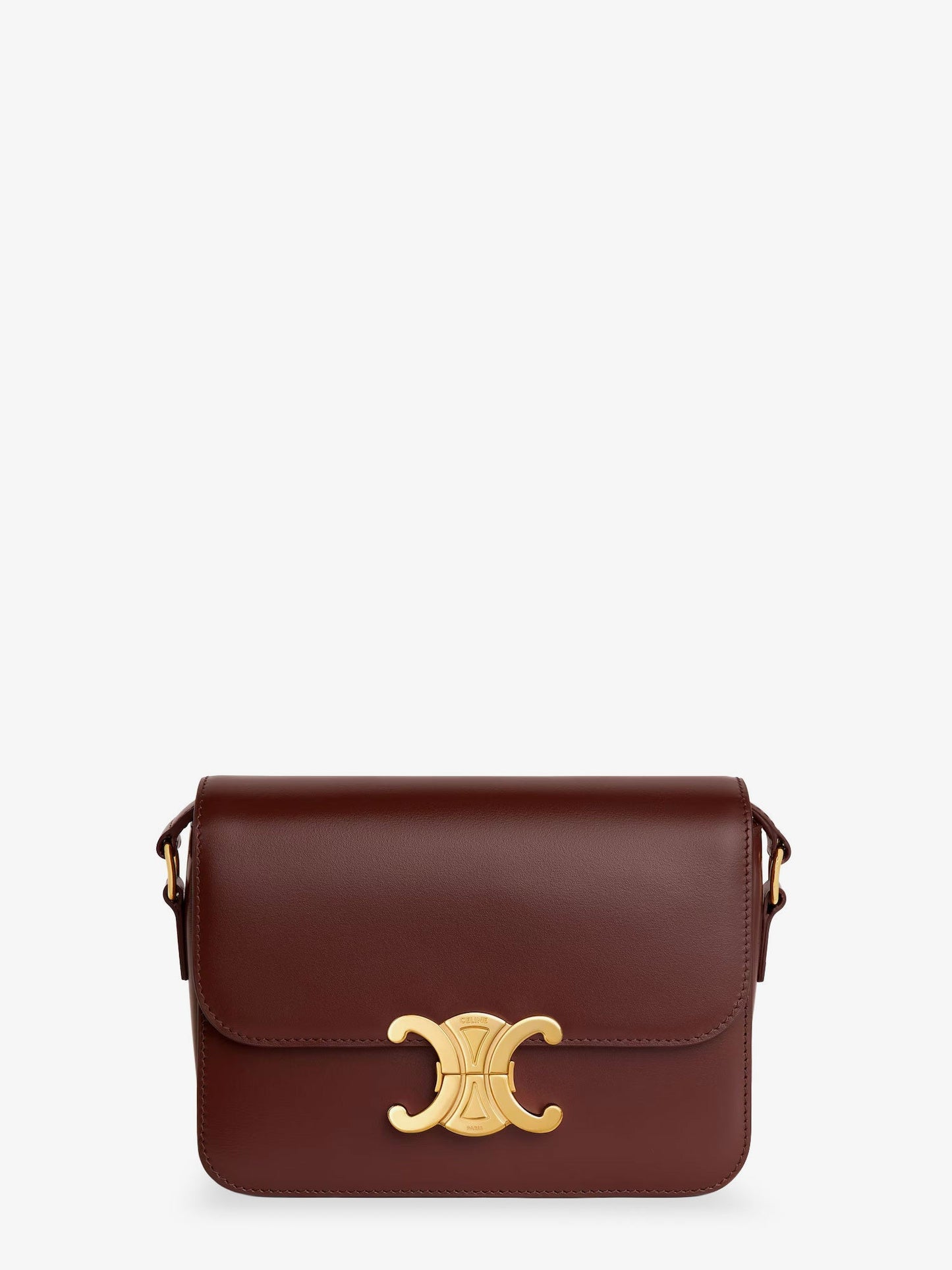 Celine Women Teen Triomphe Leather Crossbody Bag CELINE