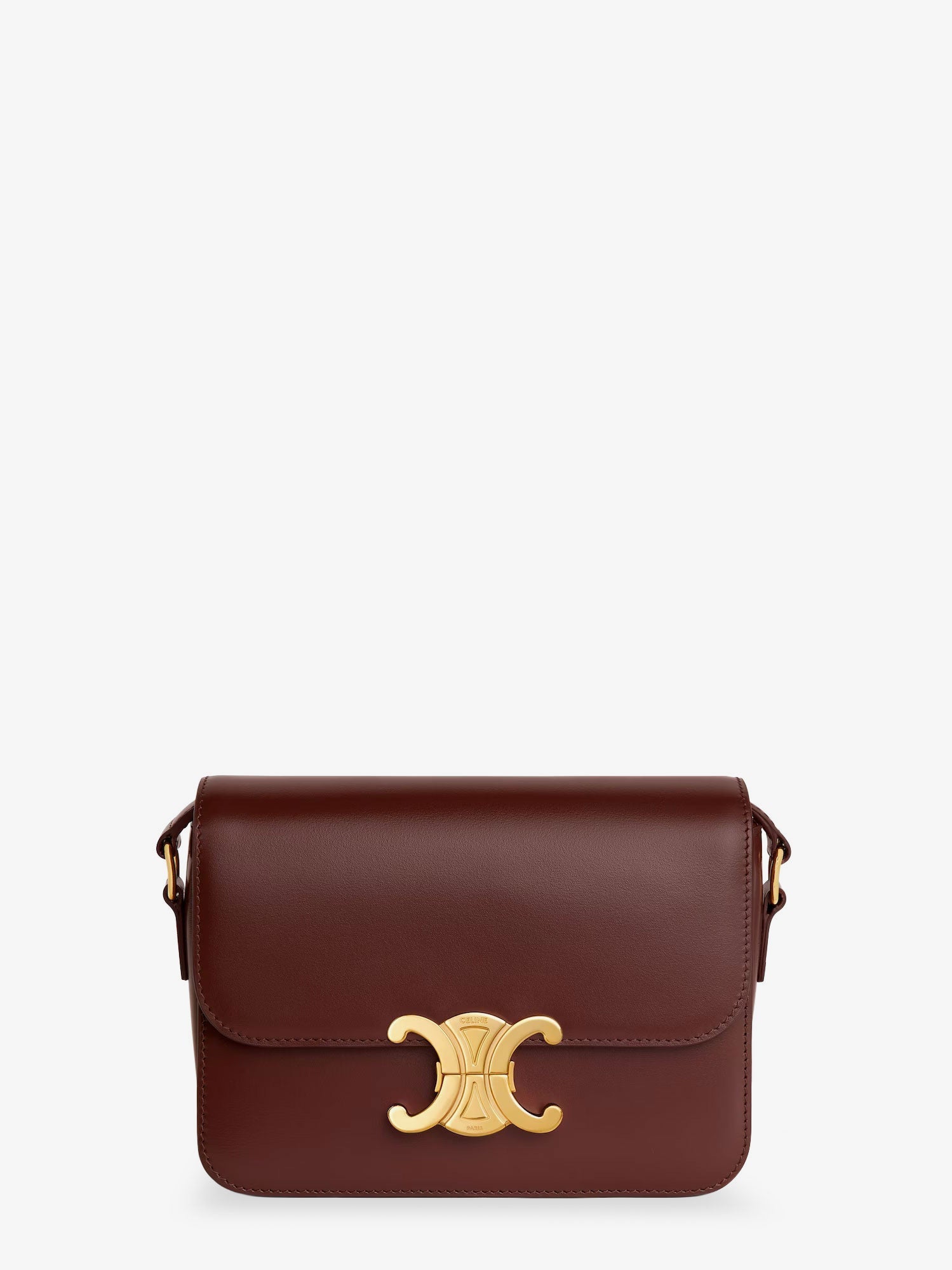 Celine Women Teen Triomphe Leather Crossbody Bag CELINE