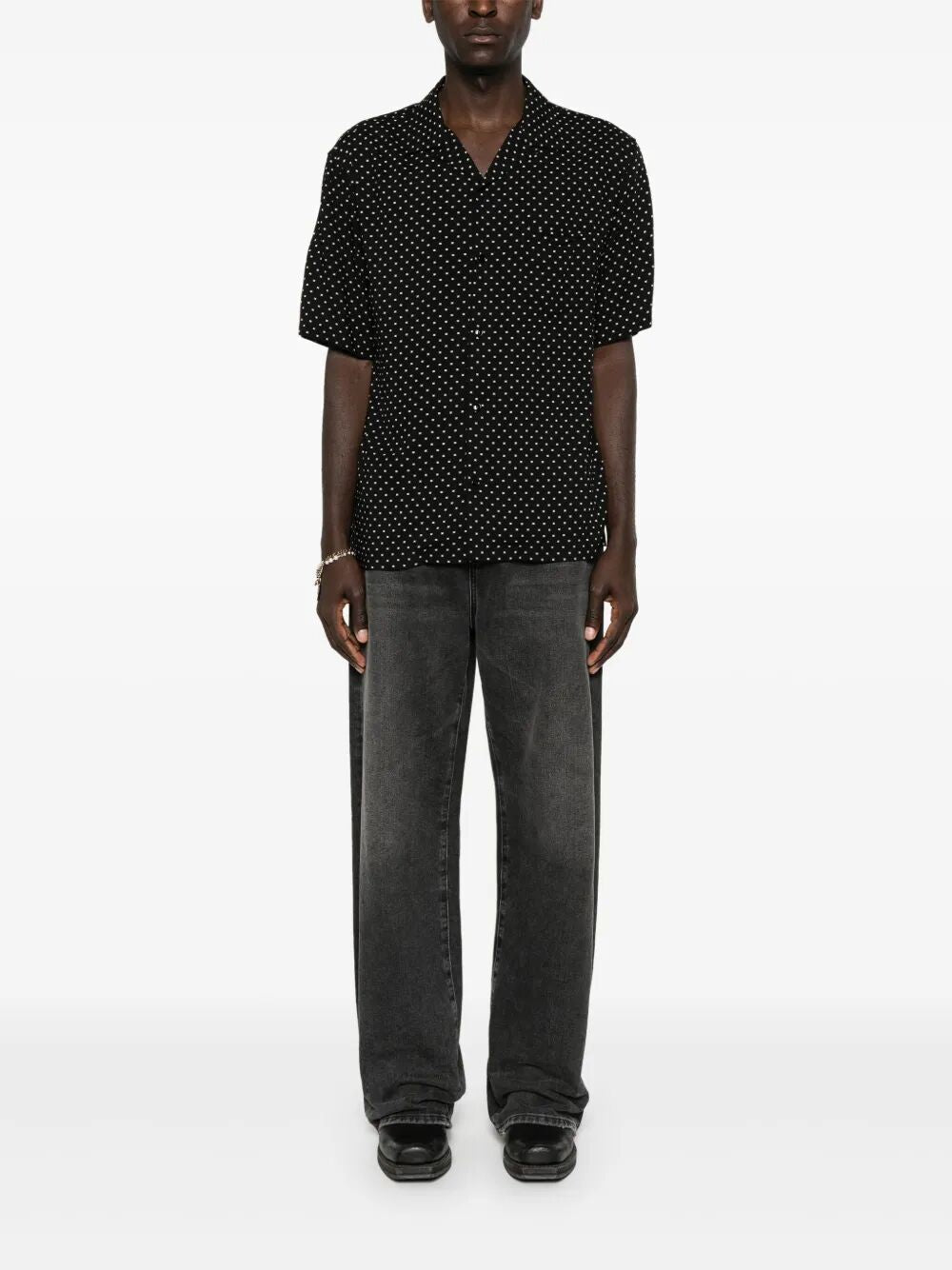 Celine Men Triomphe Viscose Shirt CELINE
