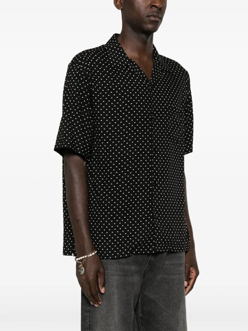 Celine Men Triomphe Viscose Shirt CELINE