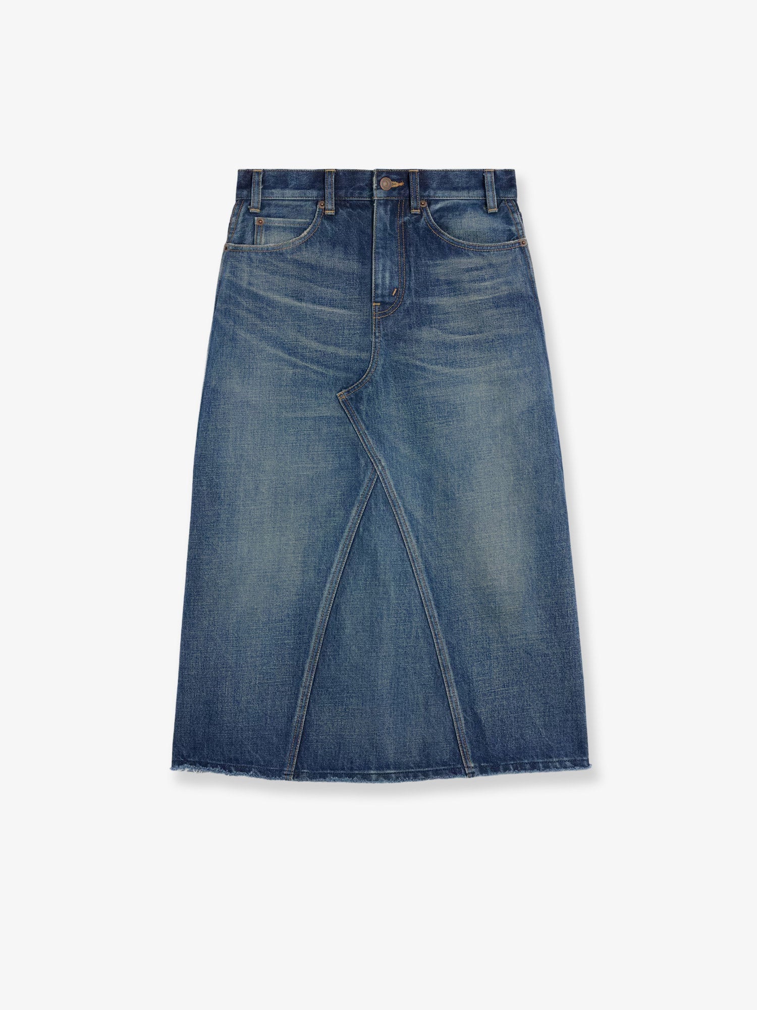 Celine Women Denim Midi Skirt CELINE
