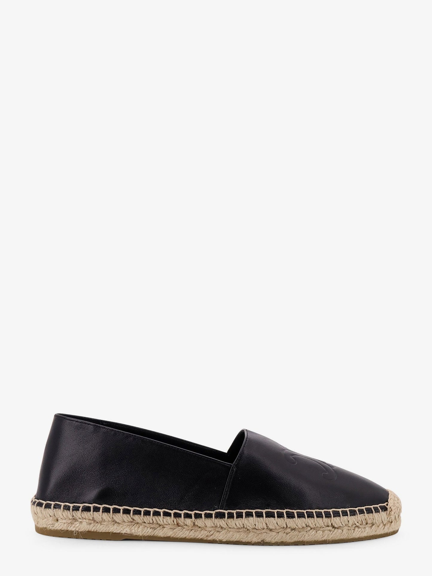 Celine Men Leather Espadrilles With Triomphe Detail CELINE