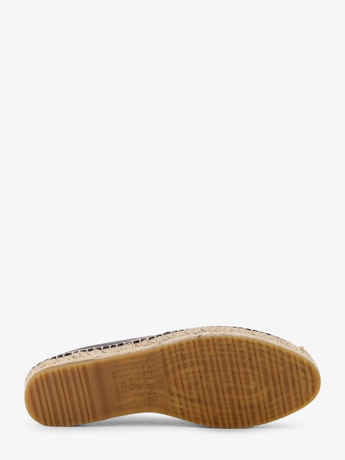 Celine Men Leather Espadrilles With Triomphe Detail CELINE