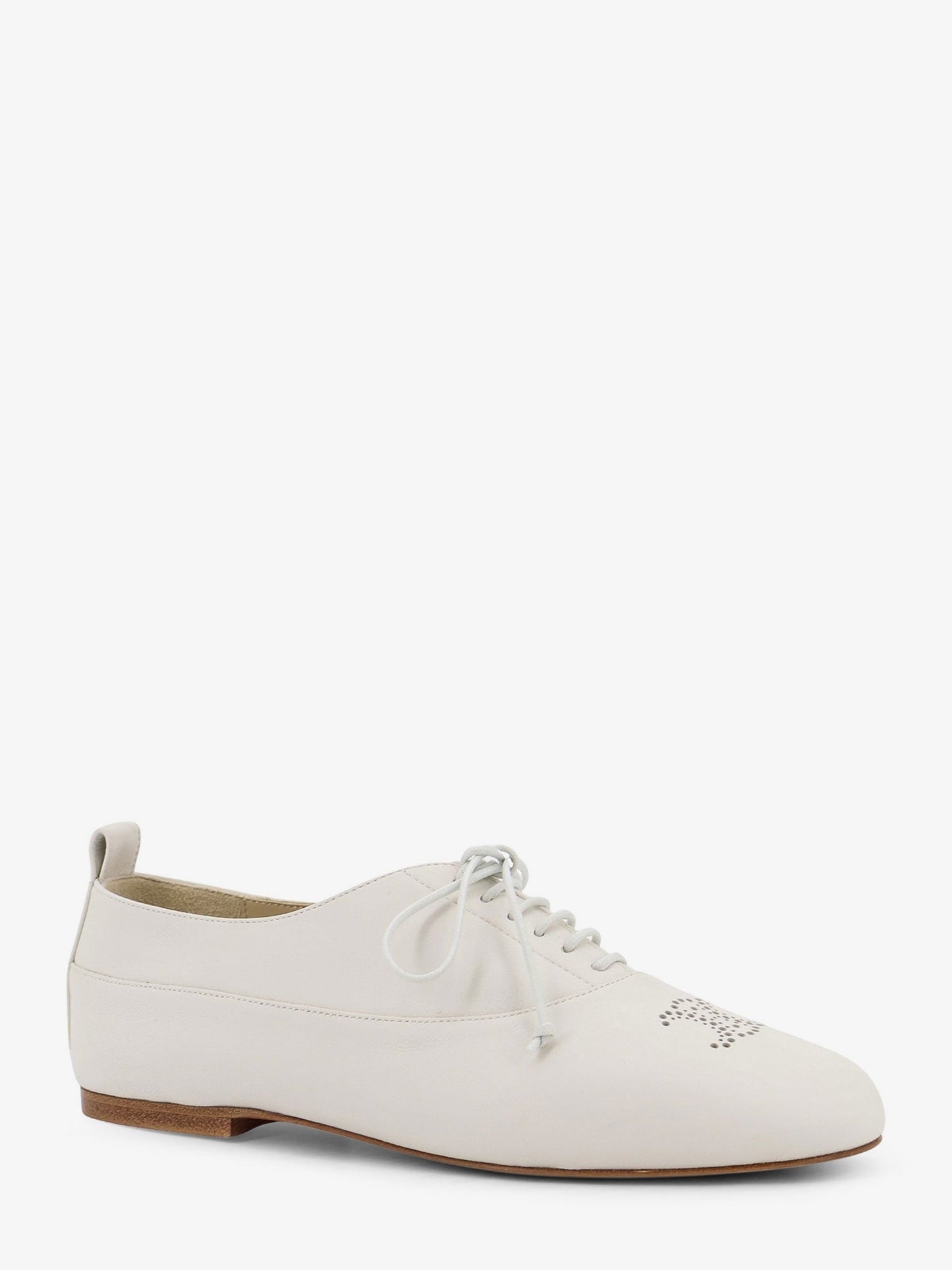 Celine Women Triomphe Richelieu Leather Lace-Up Shoe CELINE