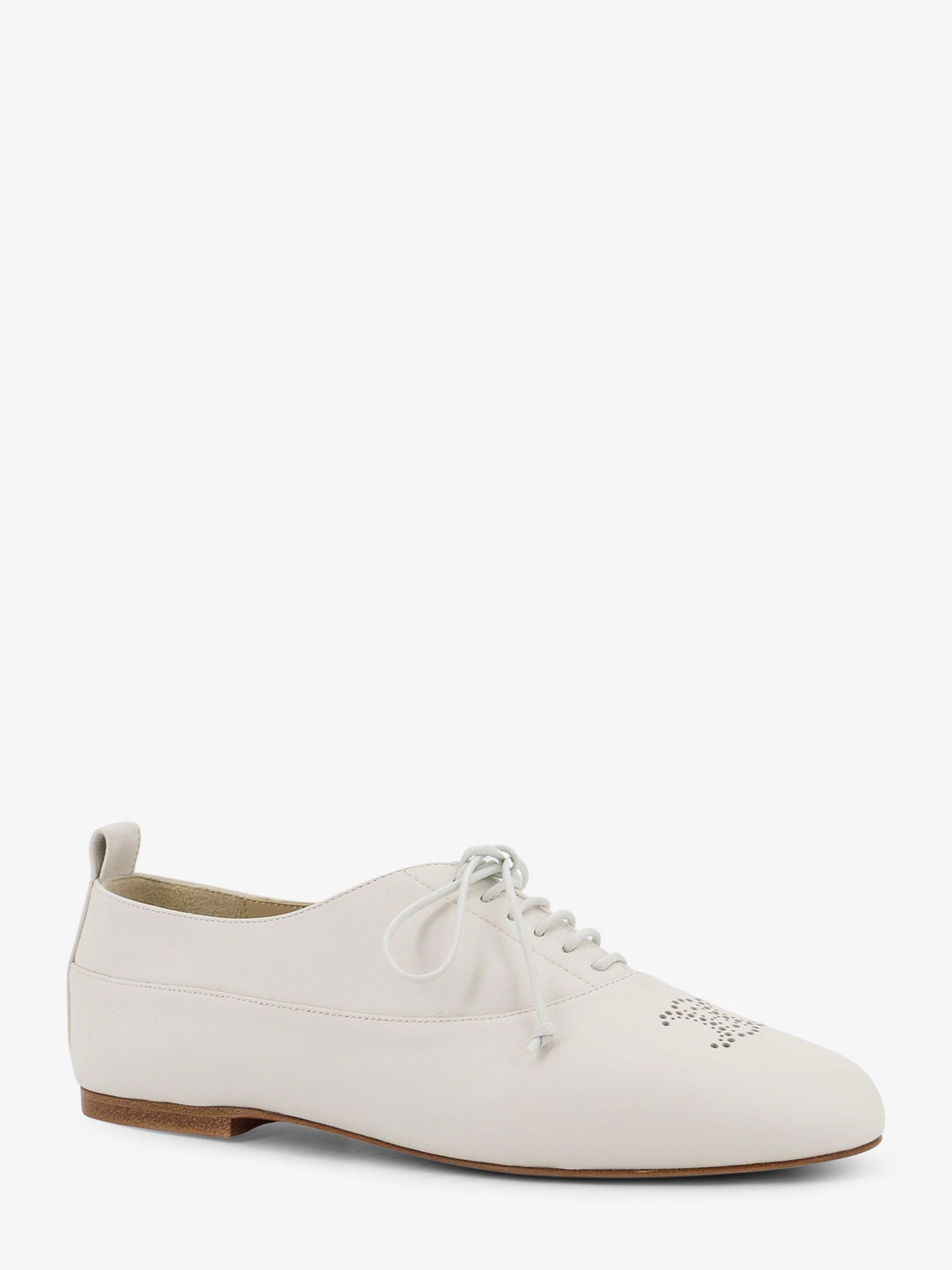 Celine Women Triomphe Richelieu Leather Lace-Up Shoe CELINE