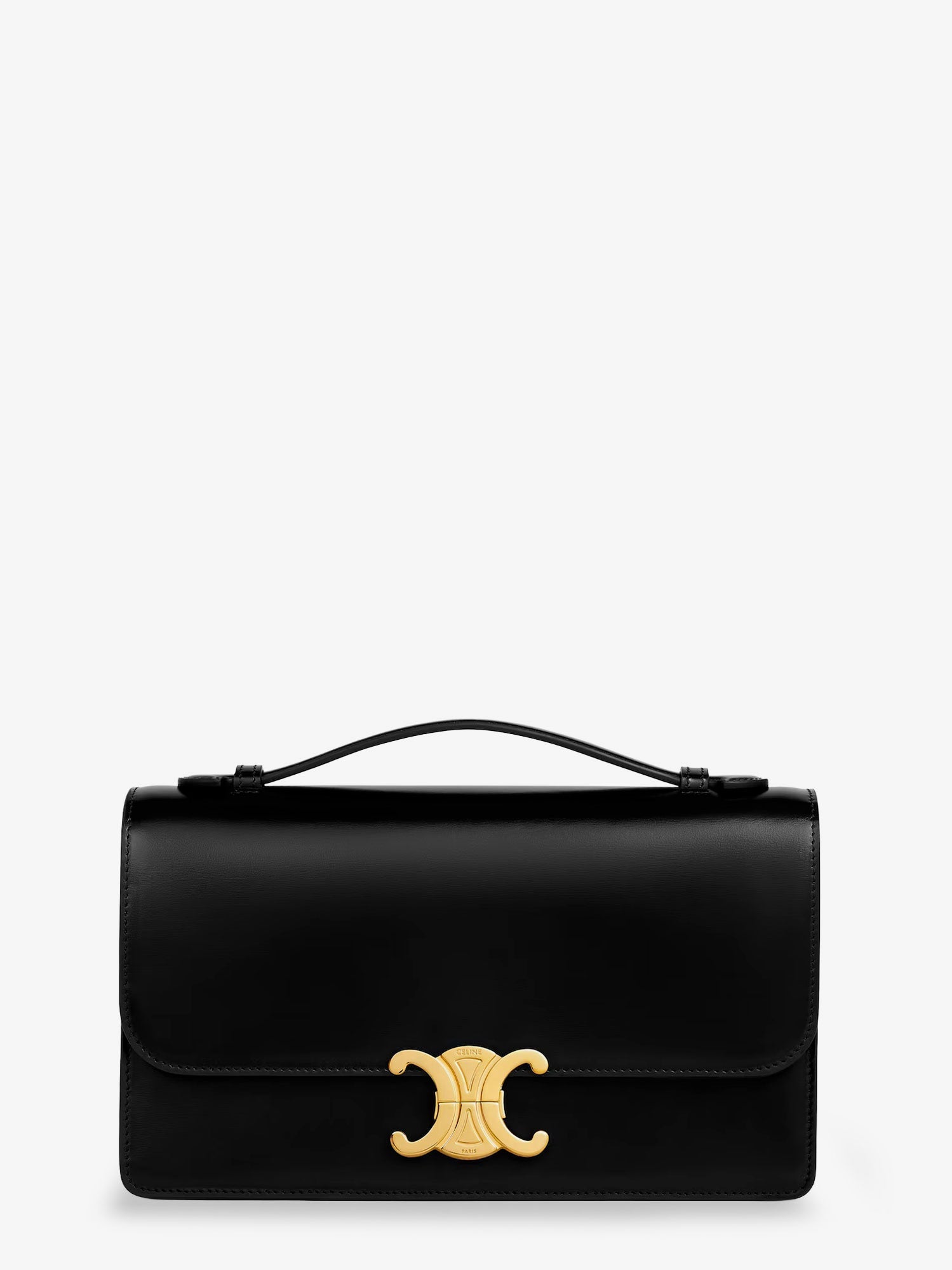 Celine Women Triomphe Leather Crossbody Bag CELINE