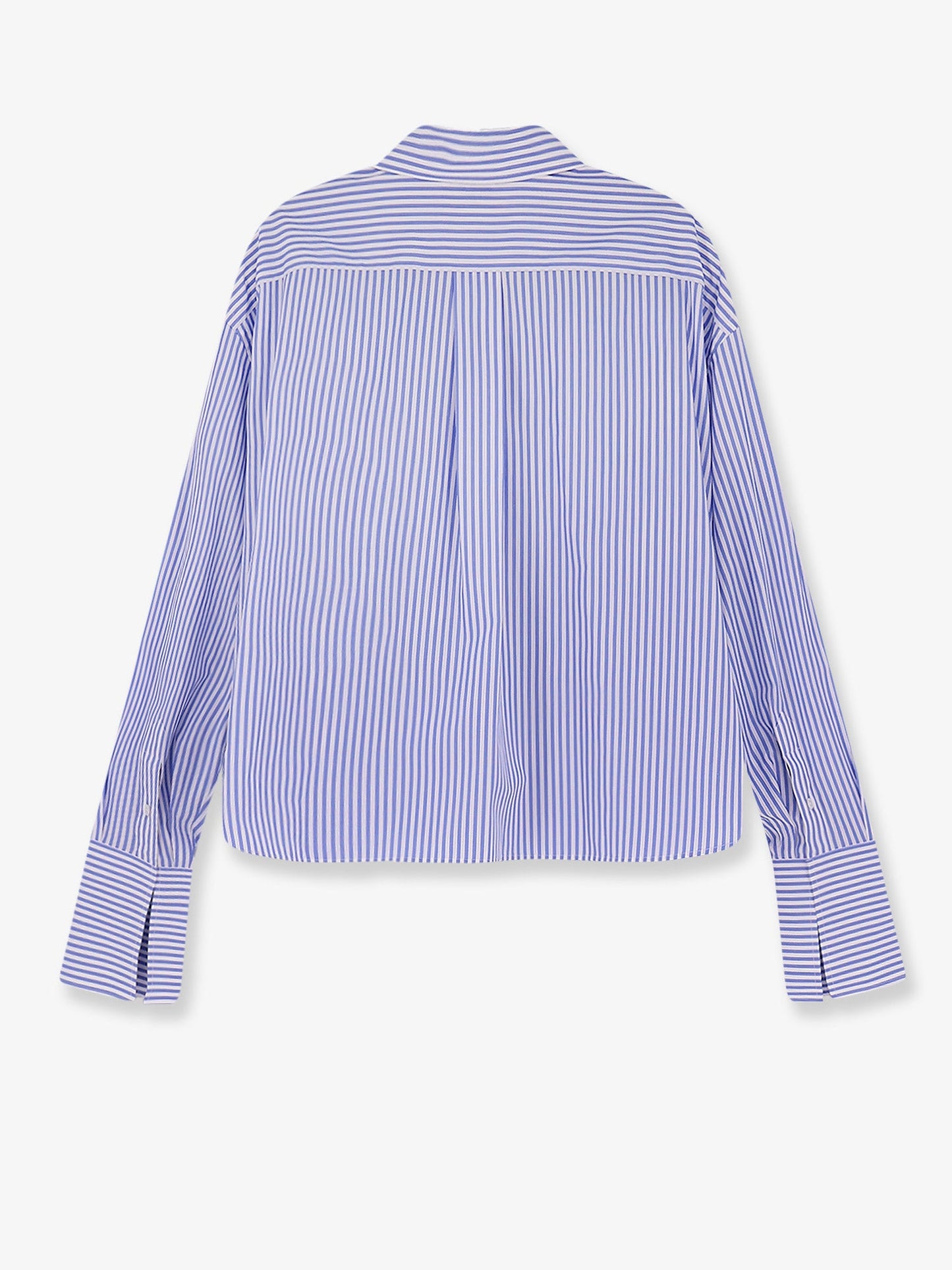 Celine Women Cropped Striped Cotton Shirt CELINE
