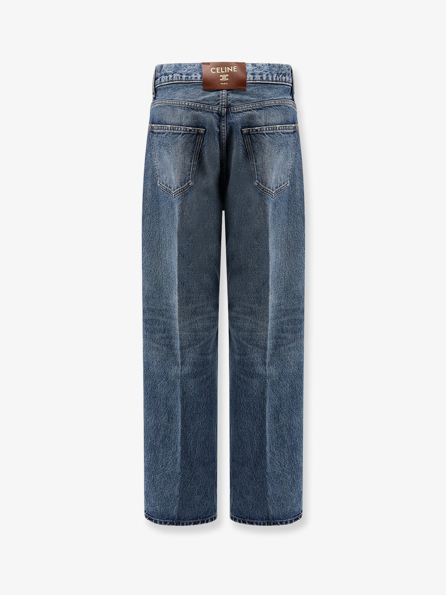 Celine Women Denim Jeans With Back Logo Label CELINE