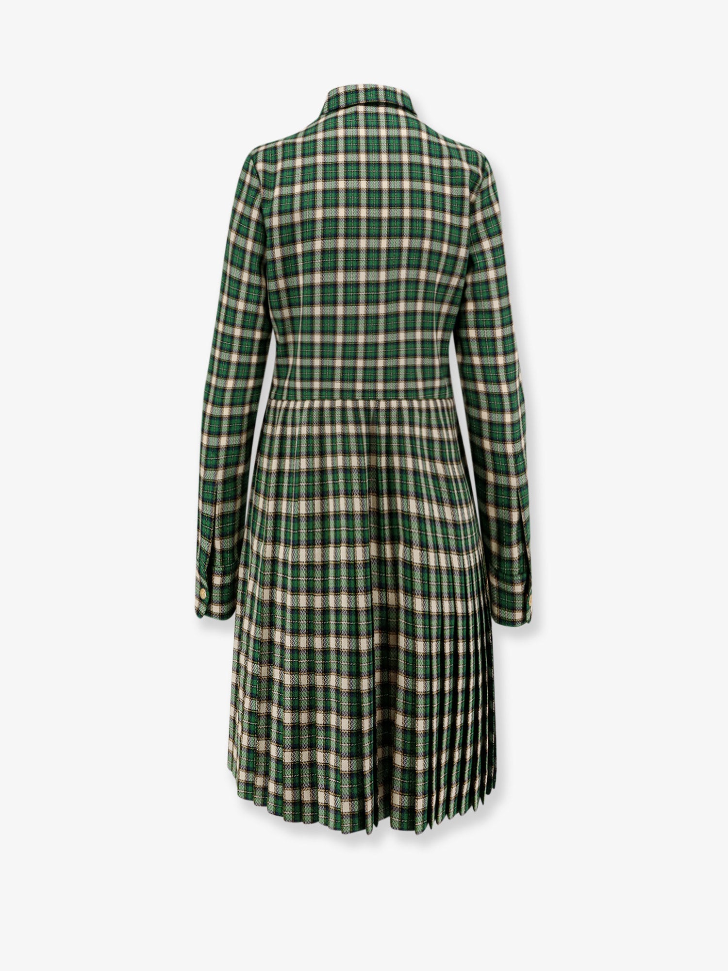 Celine Women Tartan Wool Mini Dress CELINE