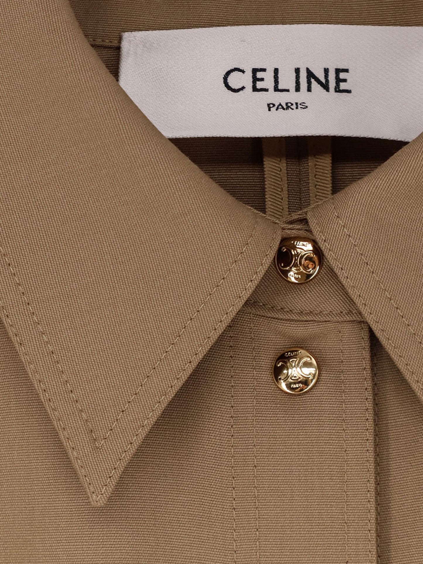 Celine Women Wool Shirt Dress CELINE