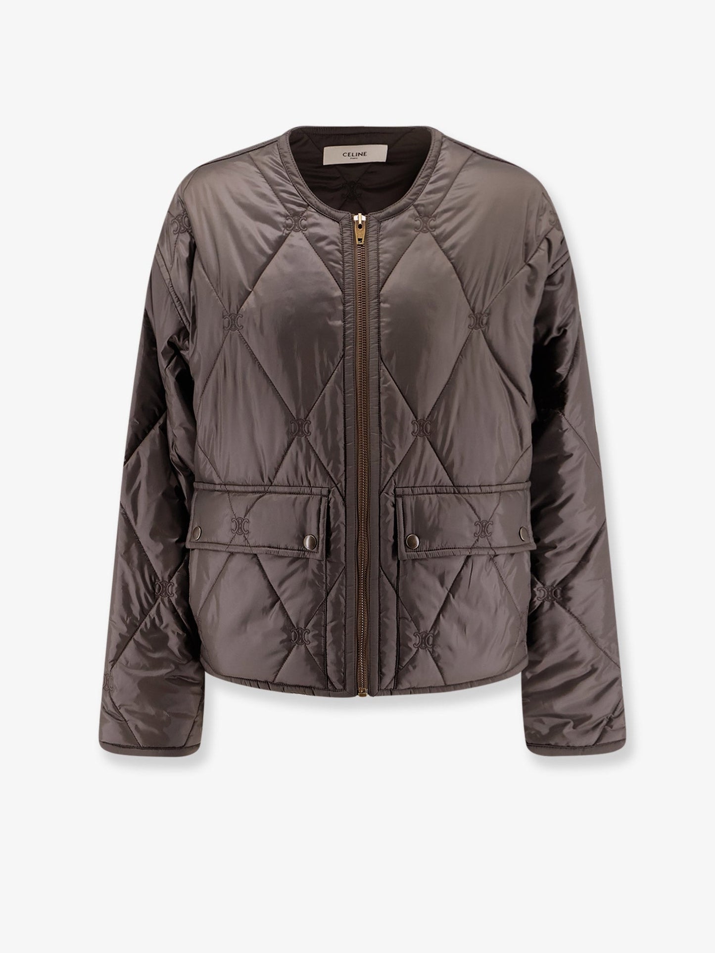 Celine Women Triomphe Quilted Jacket CELINE