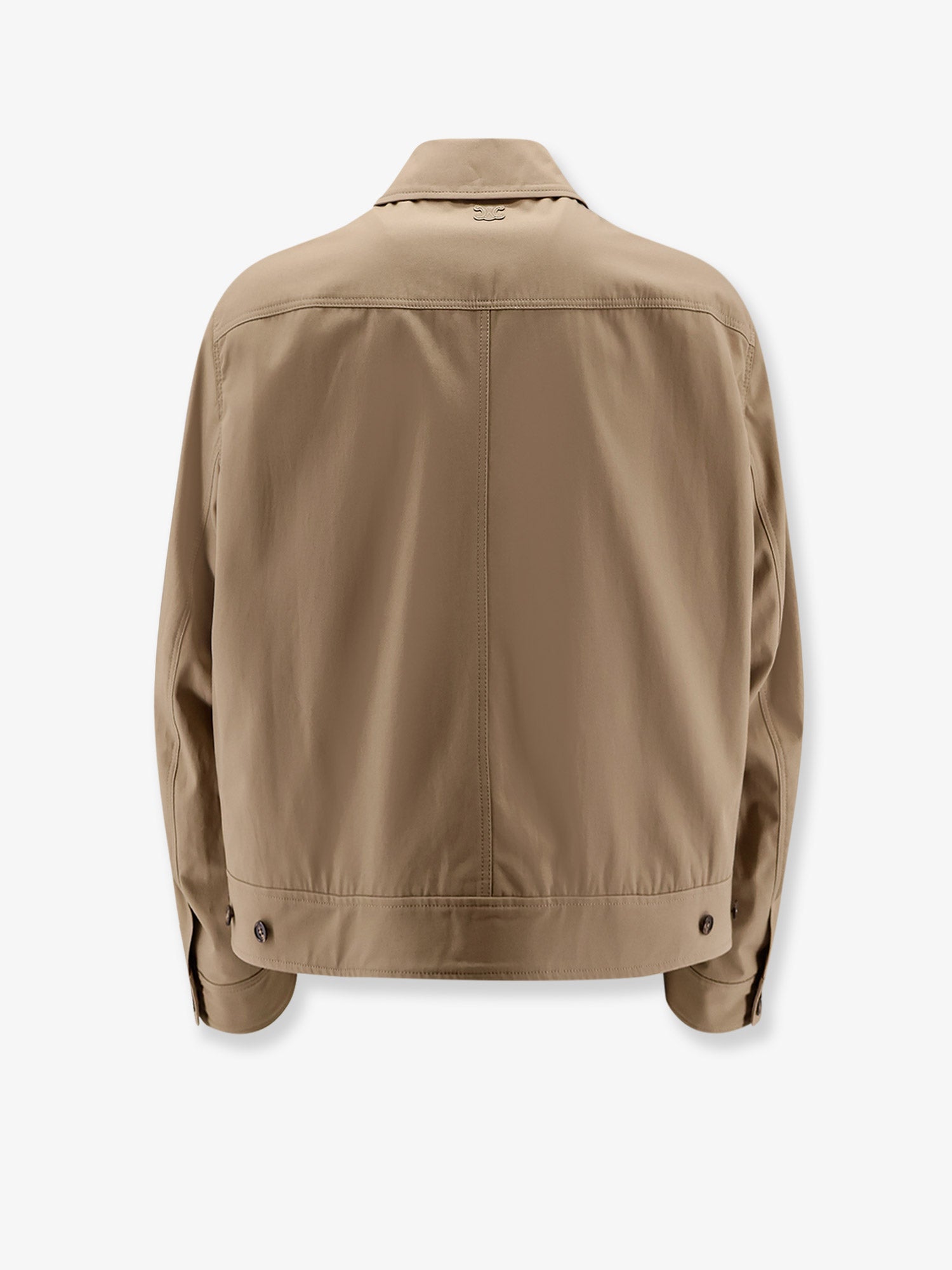 Celine Men Cotton Jacket With Triomphe Patch CELINE