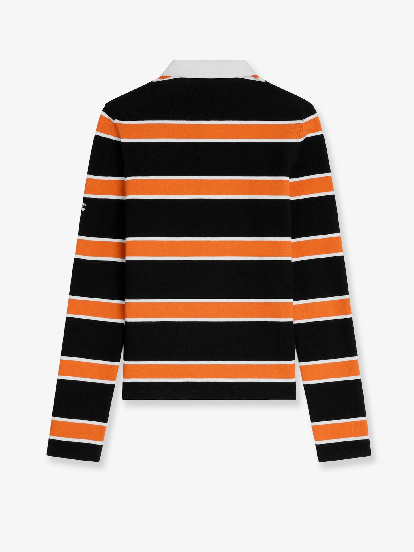 Celine Men Cotton Polo Shirt With Striped Pattern CELINE