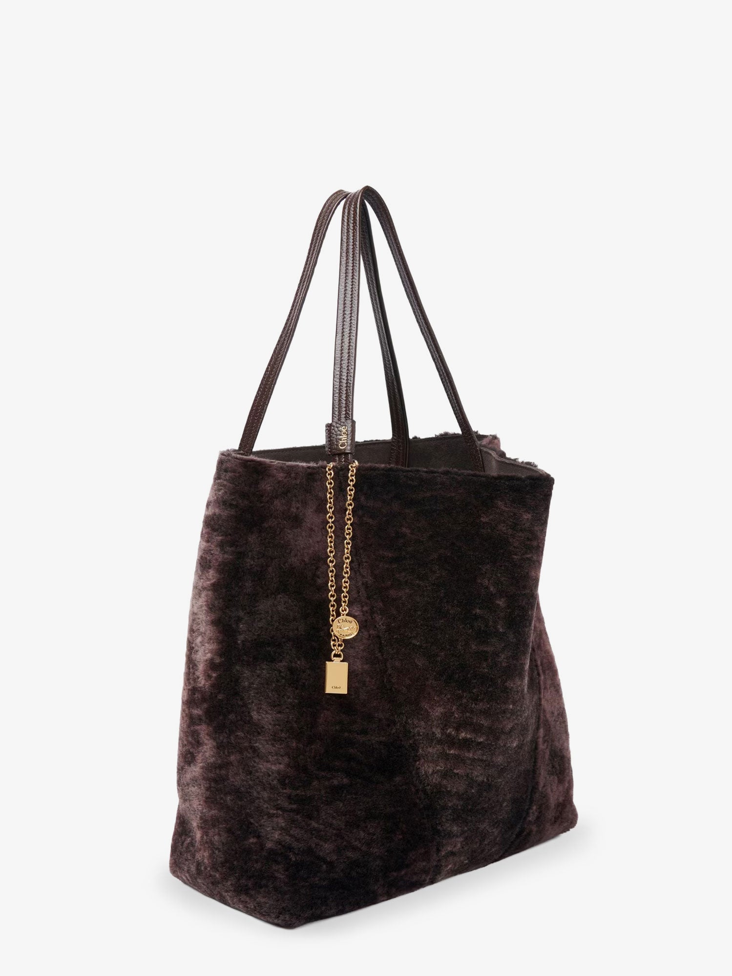 Chloe' Women Spin Shearling Shoulder Bag CHLOE